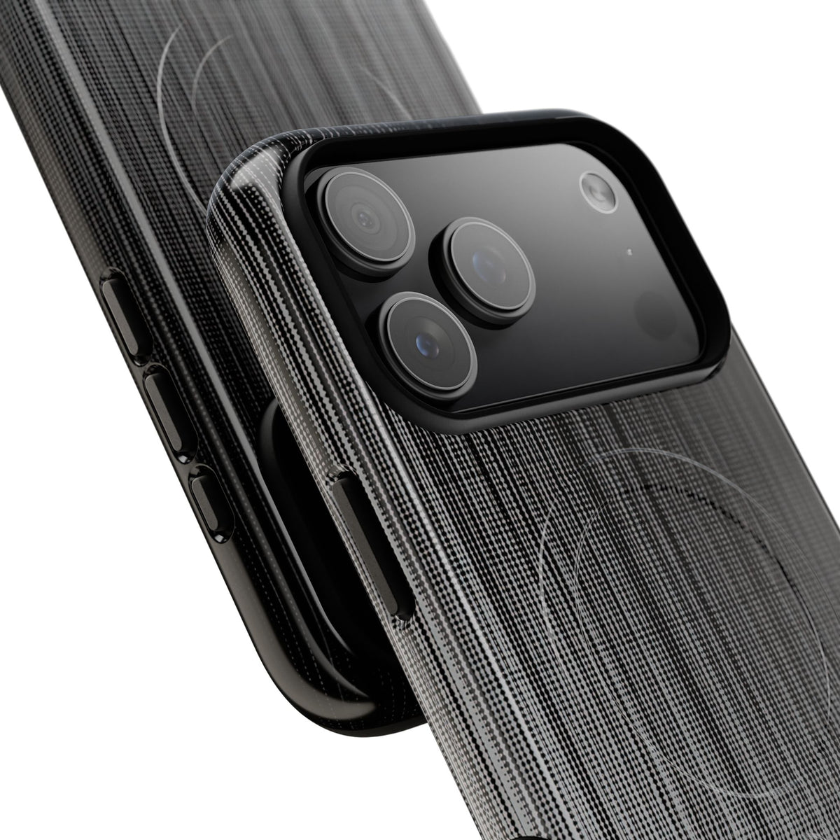 Grey Tough 2.0 Magsafe Phone Case for iPhone - Static Vertical Dither