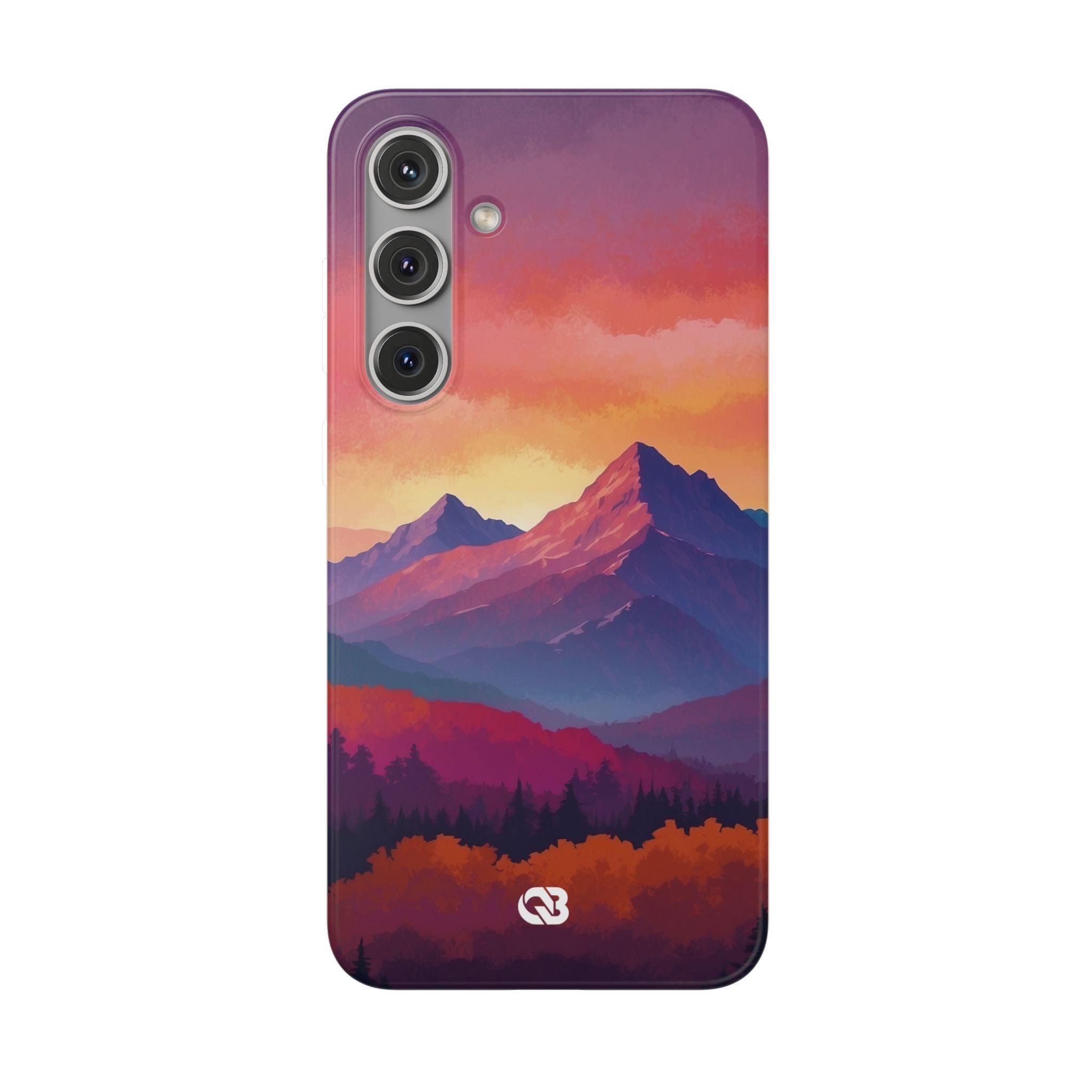 Crimson Mountain Dusk · Soft Handyhülle für Samsung