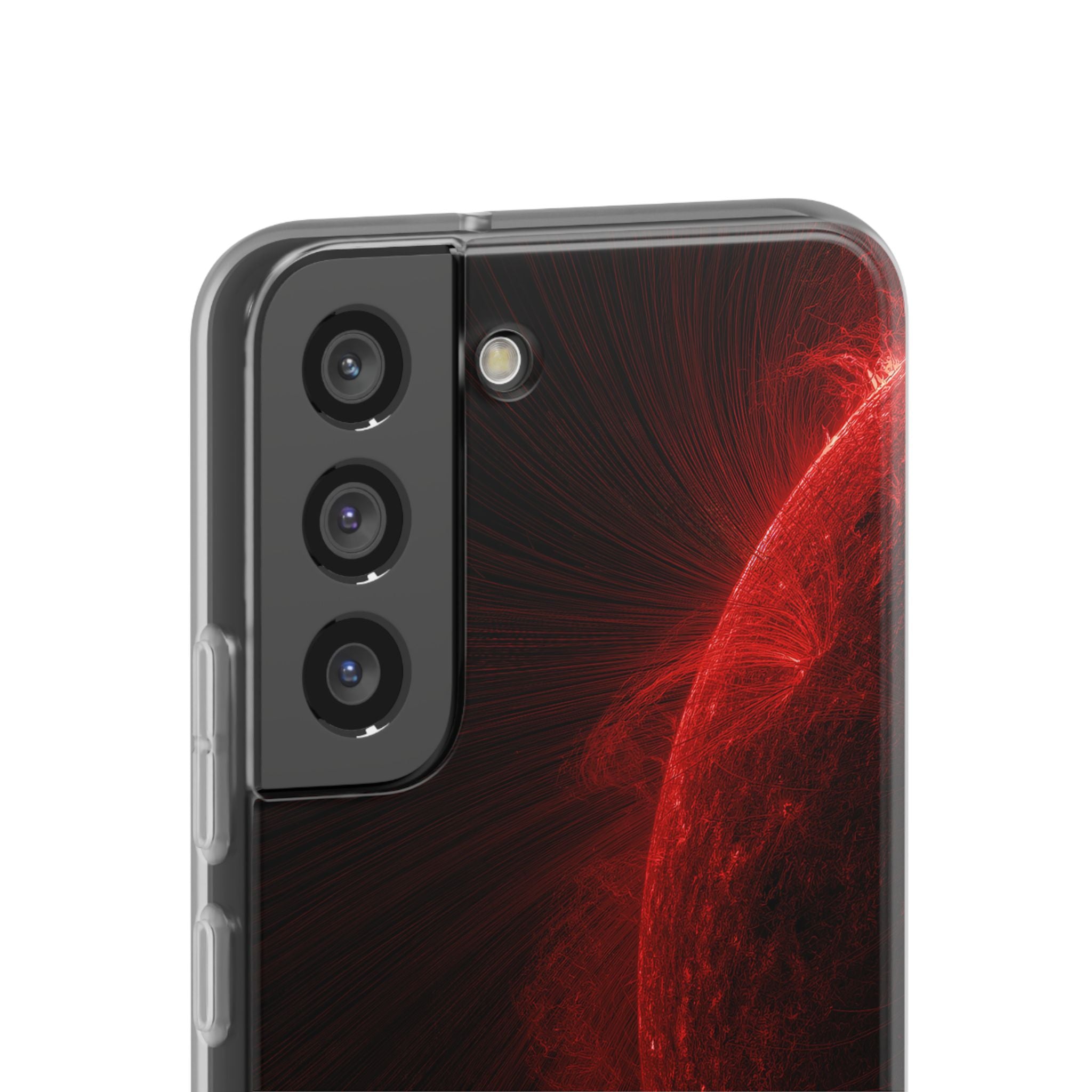 Red Lite Phone Case for Samsung - Solar Crimson Flare