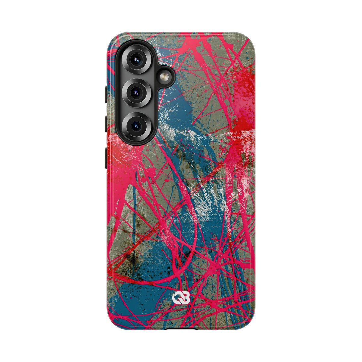 Neon Static Drip · Tough Phone Case for Samsung · Pink