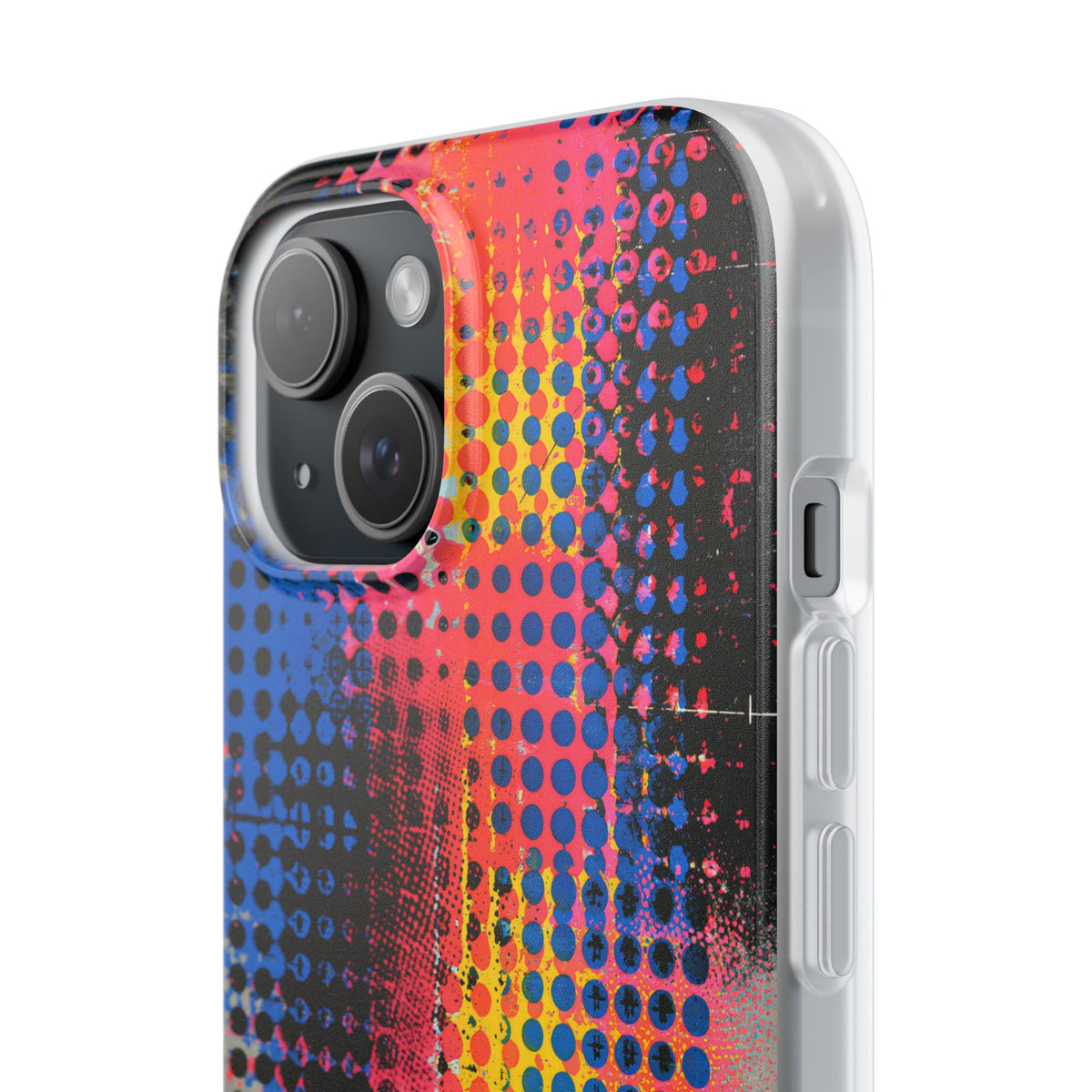 Chromatic Halftone Grid · Lite Phone Case for iPhone · Blue