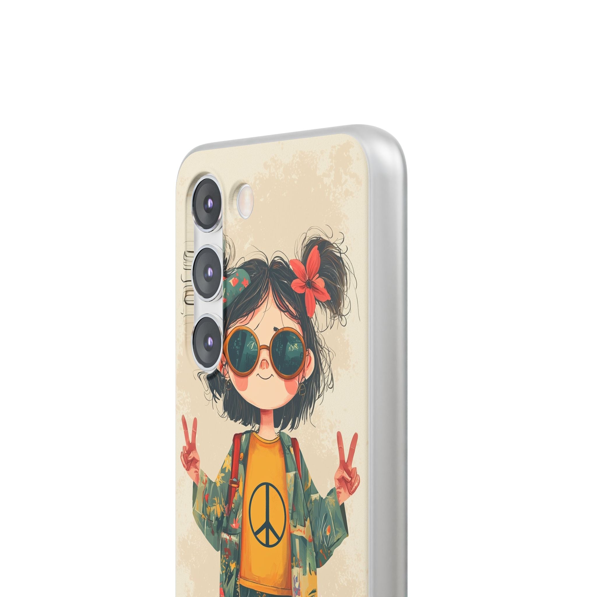 Retro Peace Girl · Soft Θήκη για Samsung