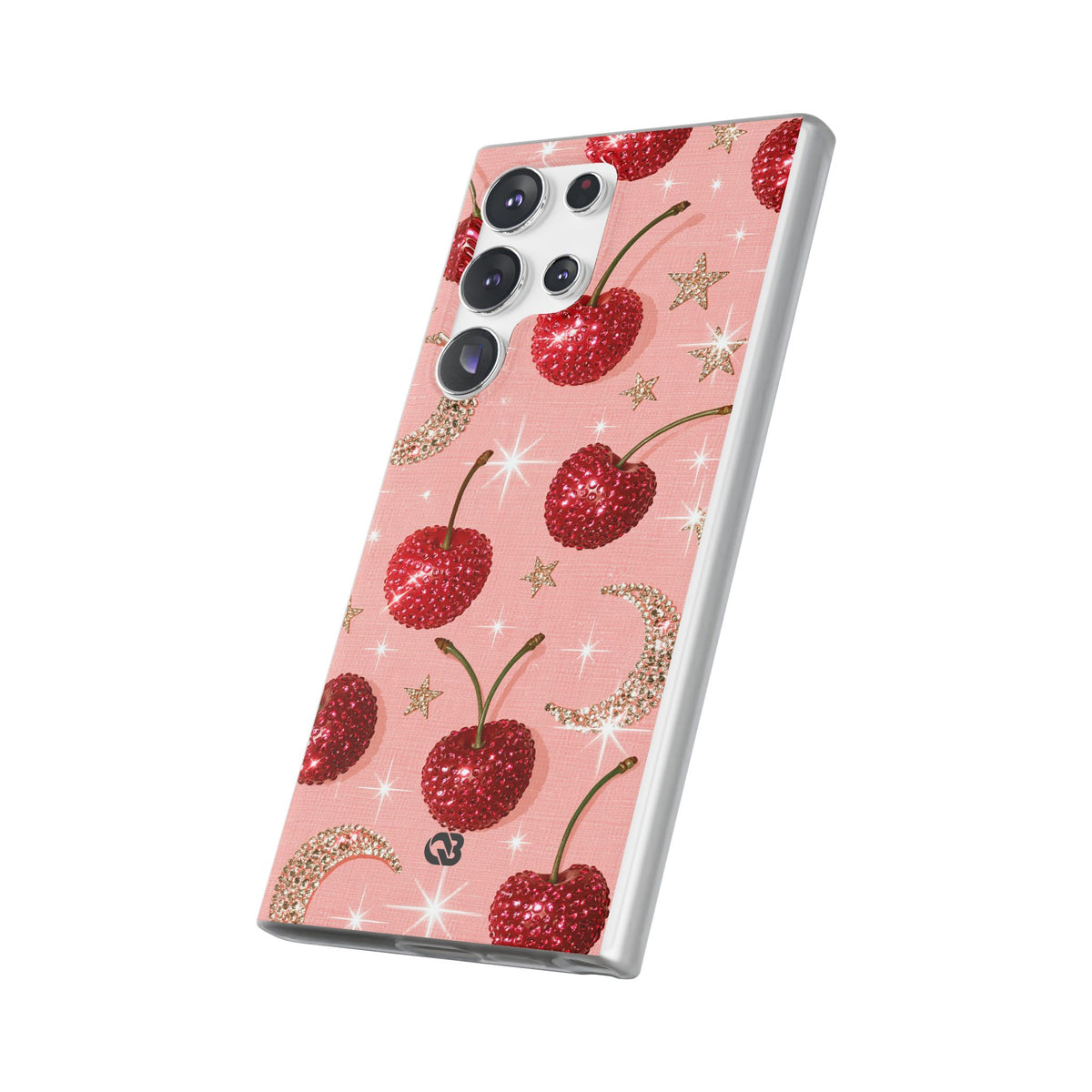 Bedazzled Ruby Cherries · Lite Phone Case for Samsung · Pink