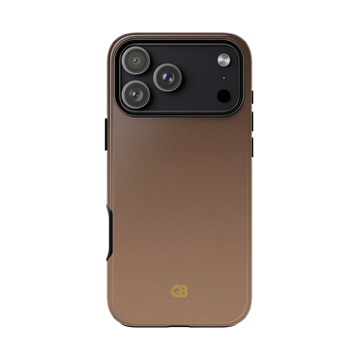 Brown Tough Phone Case for iPhone - Smoked Caramel Fade