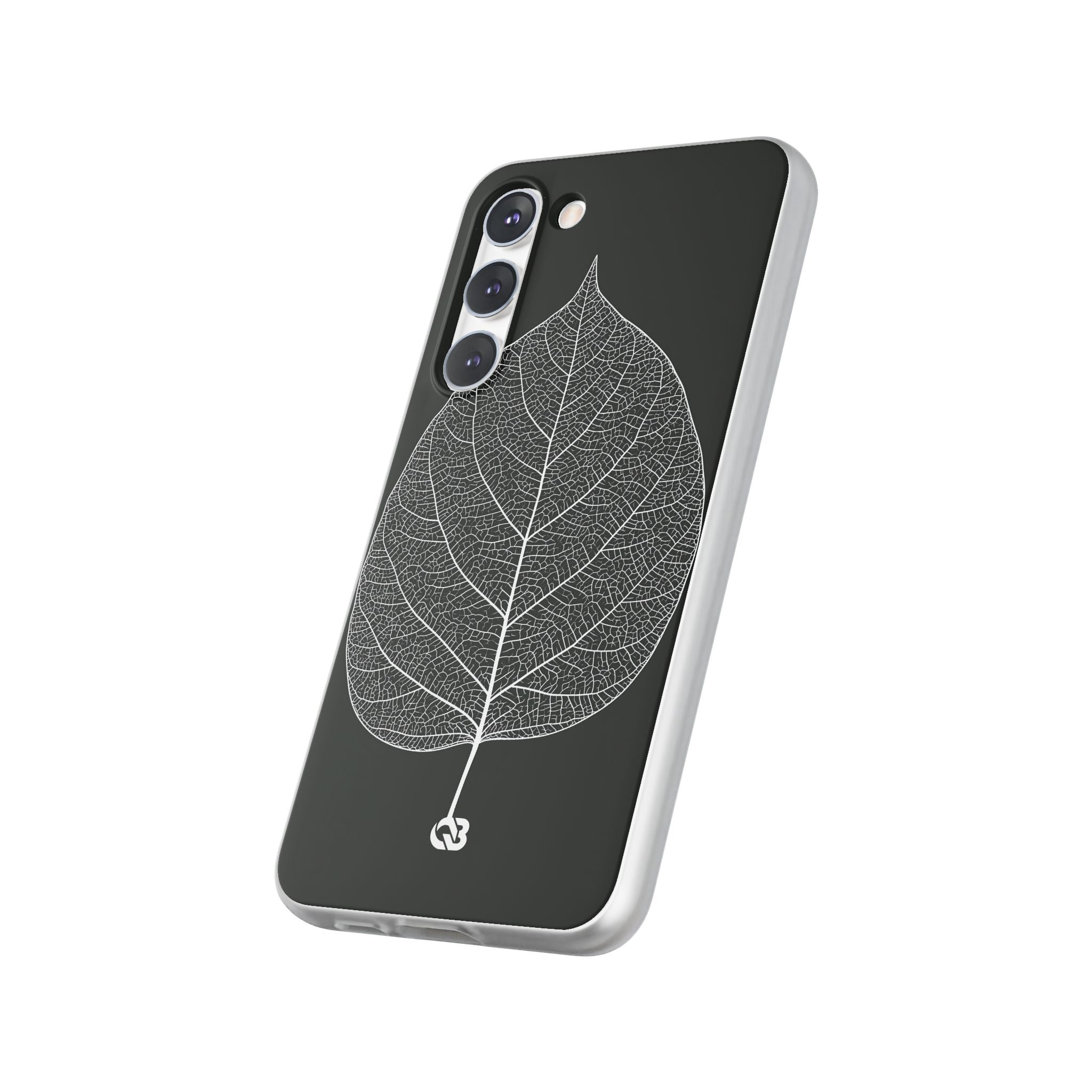Black Lite Phone Case for Samsung - Bleached Leaf Lattice