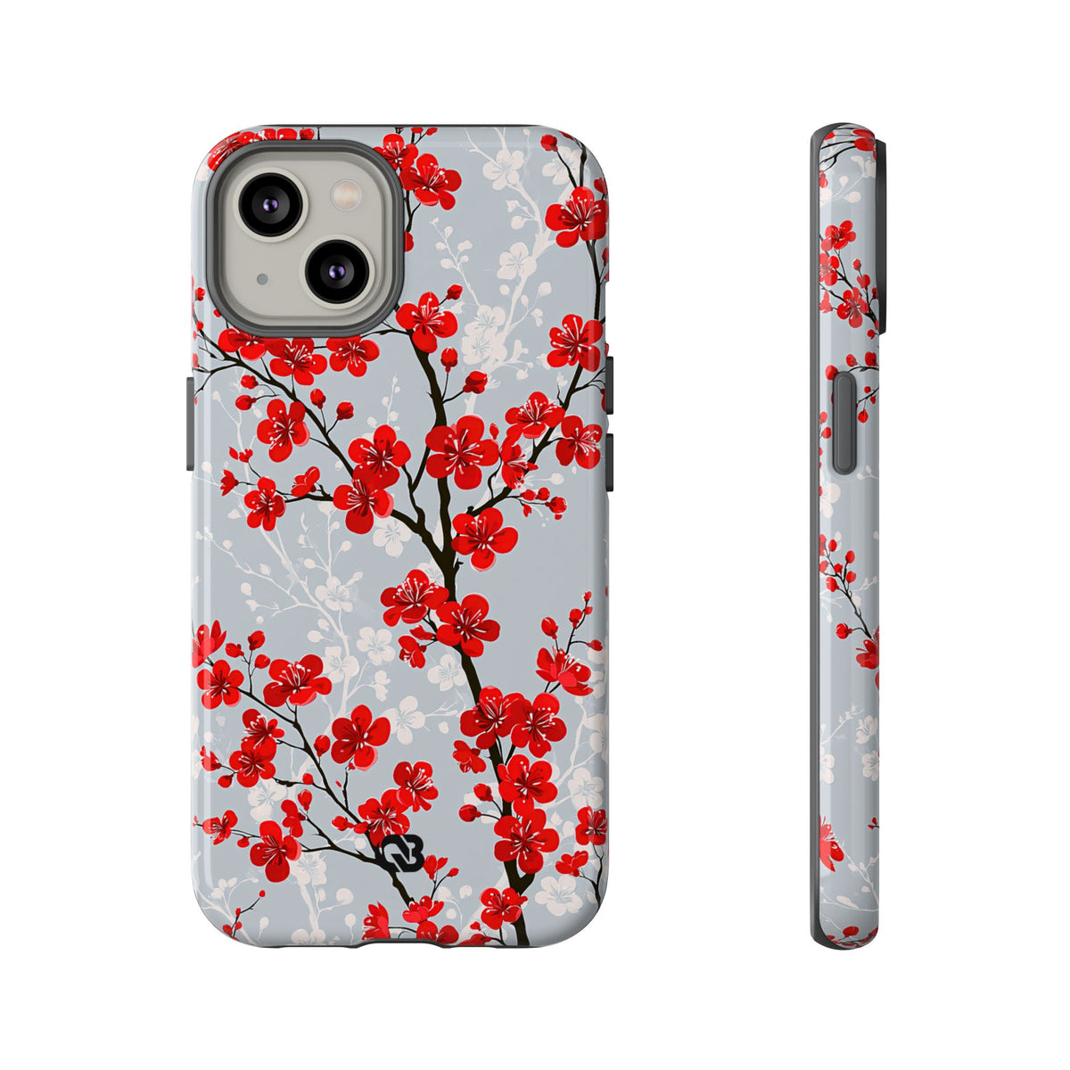 Scarlet Plum Blossom · Tough Phone Case for iPhone · Red