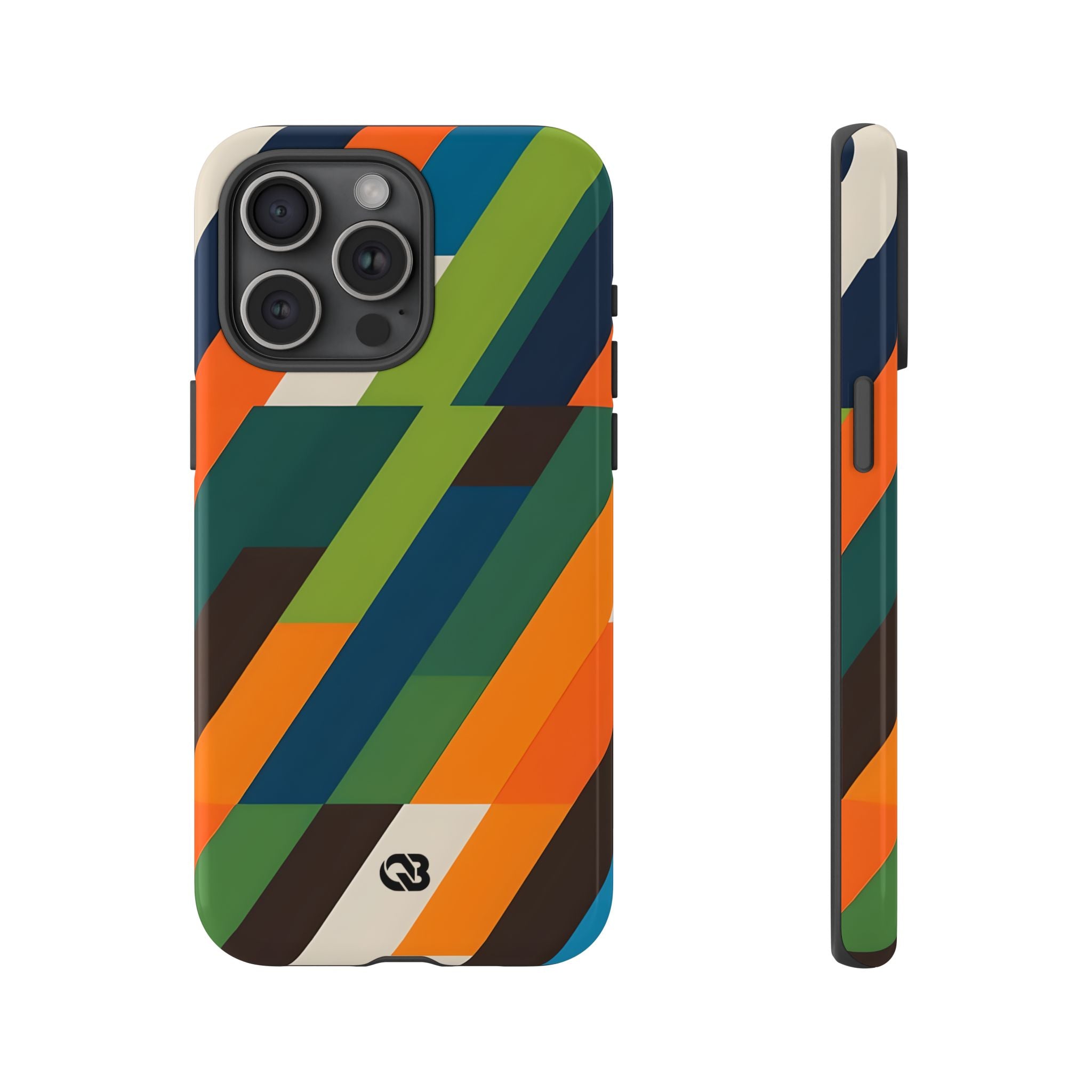 Custodia Retro Mosaico Angolata · Tough per iPhone