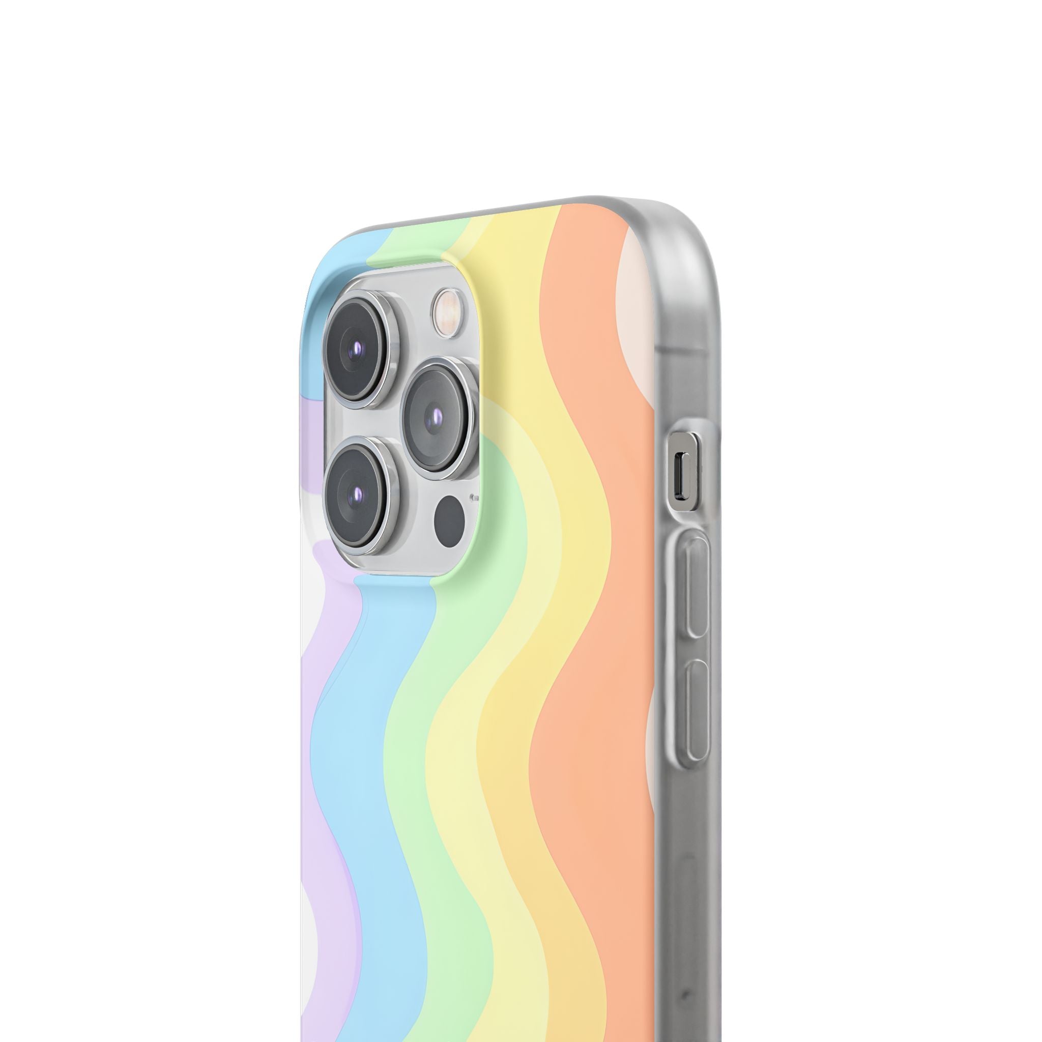 Pastel Ripple Flow · Soft Phone Case for iPhone