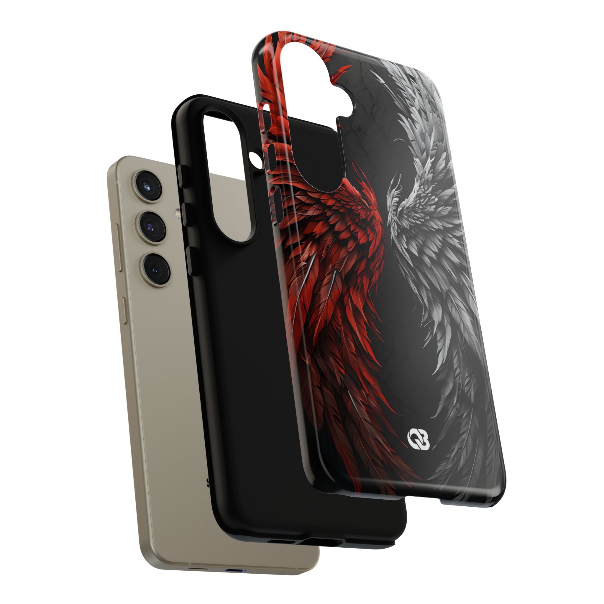 Split Crimson Wing · Tough Handyhülle für Samsung