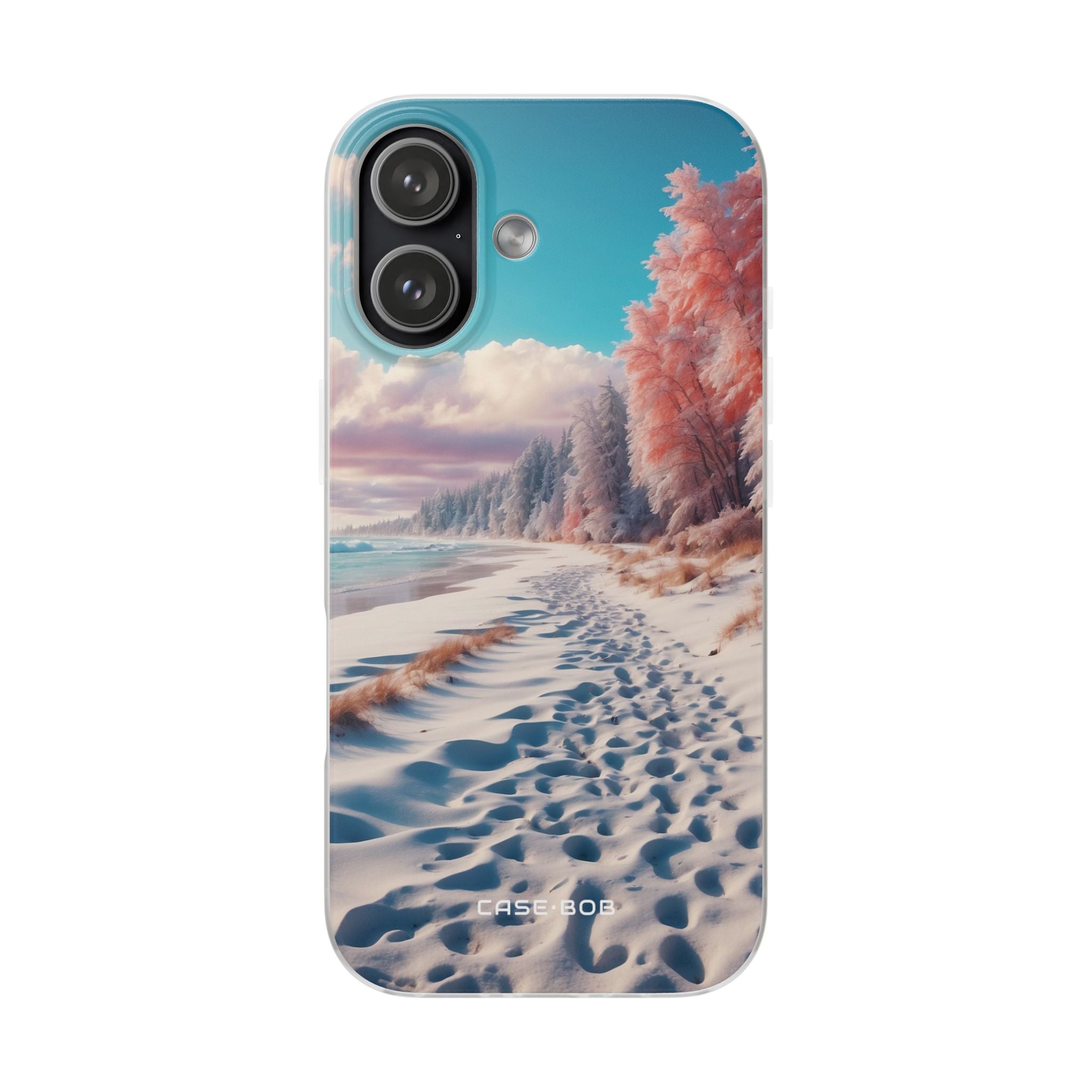 Snowy Footprints iPhone 17 Case - Soft - CASE•BOB