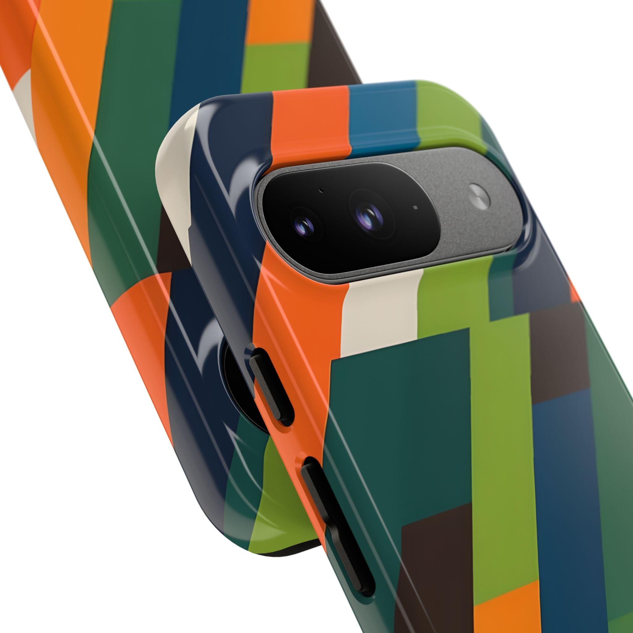 Angled Retro Mosaic · Tough Handyhülle für Google Pixel