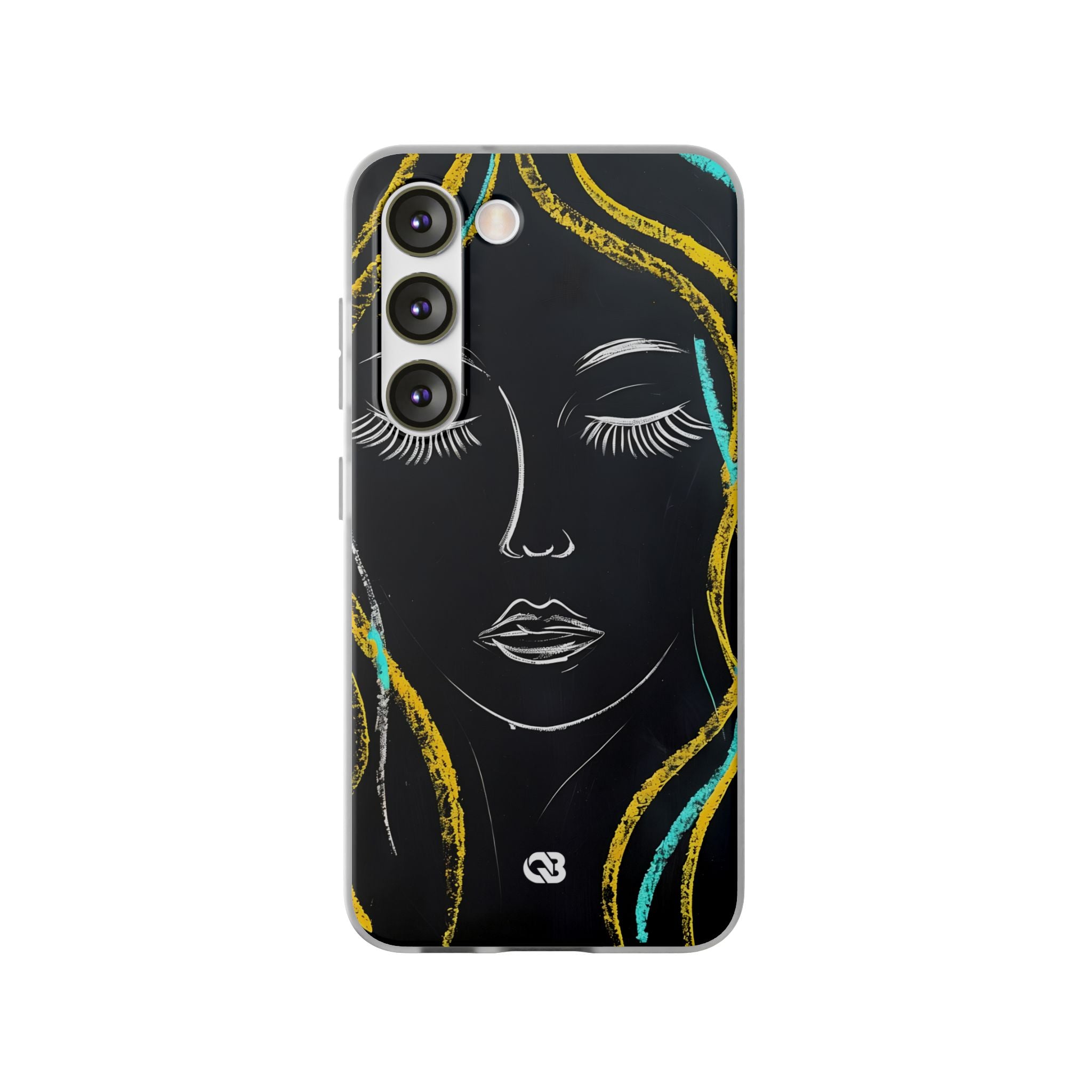 Obsidian Chalk Portrait · Soft Handyhülle für Samsung