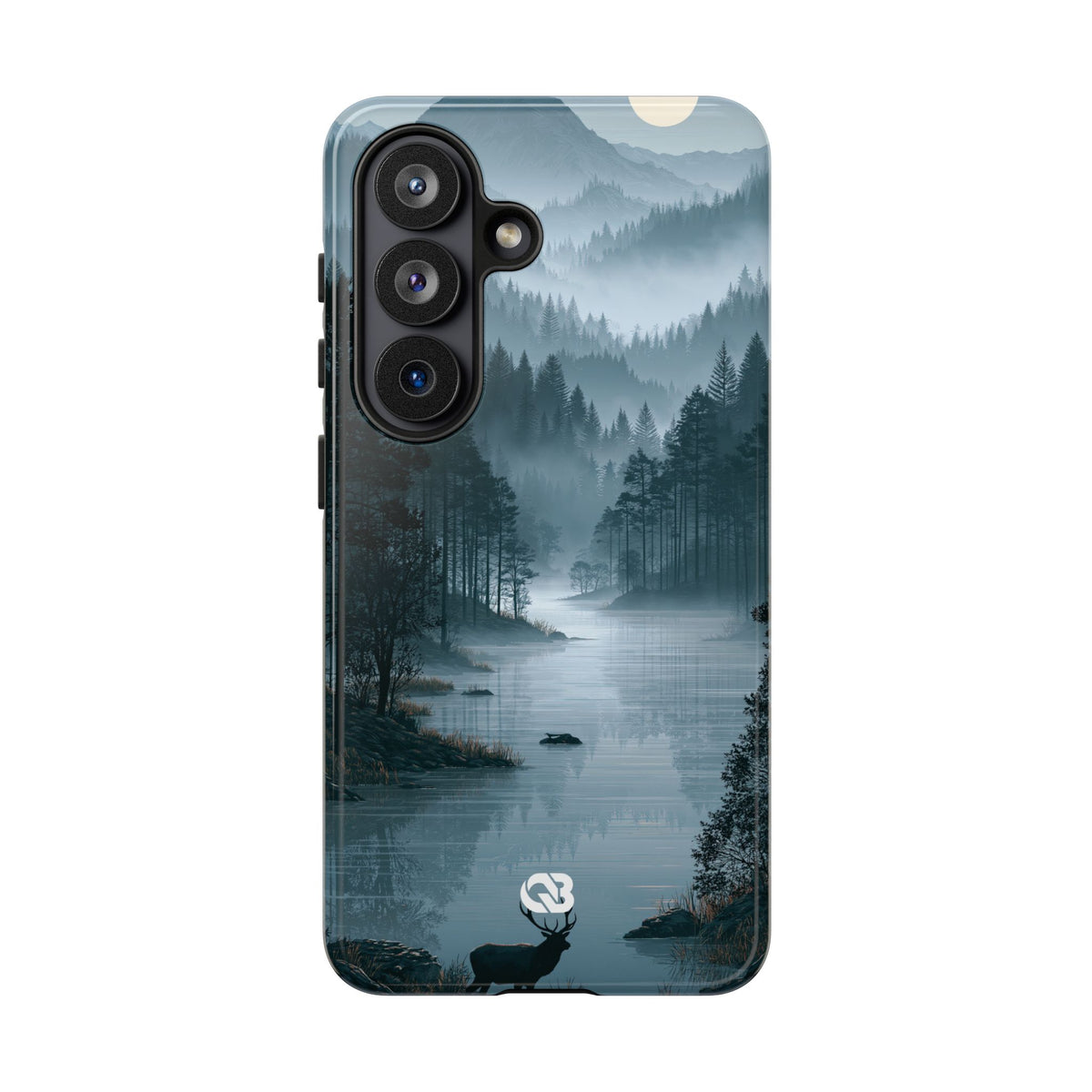Silent Nordic Fjord · Tough Phone Case for Samsung · Blue
