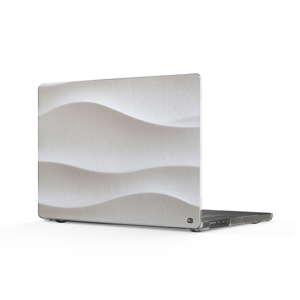 Sculpted Dune Relief · Clear Hard Case for MacBook · White