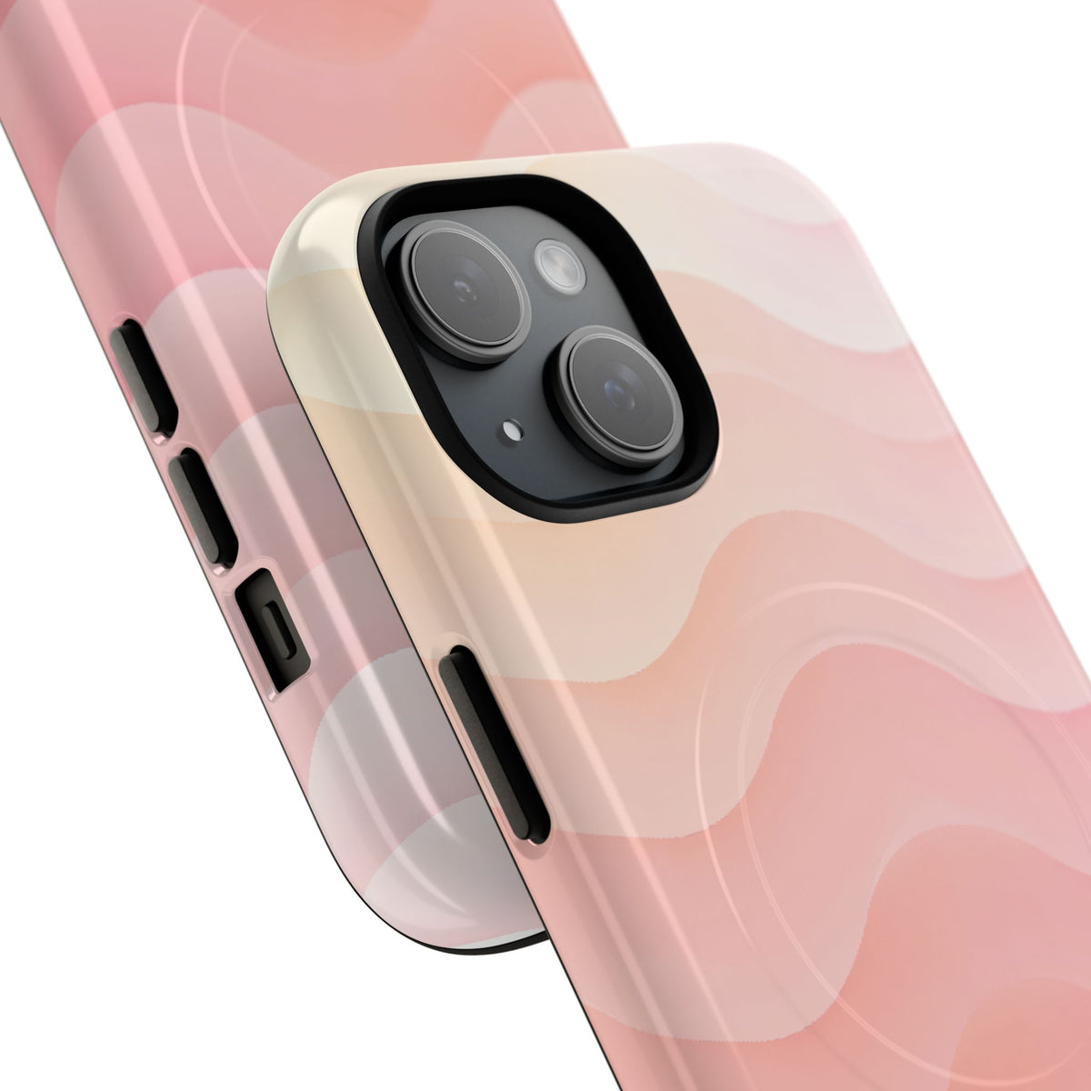 Blush Horizon Waves · Tough 2.0 Magnetic Phone Case for iPhone · Pink