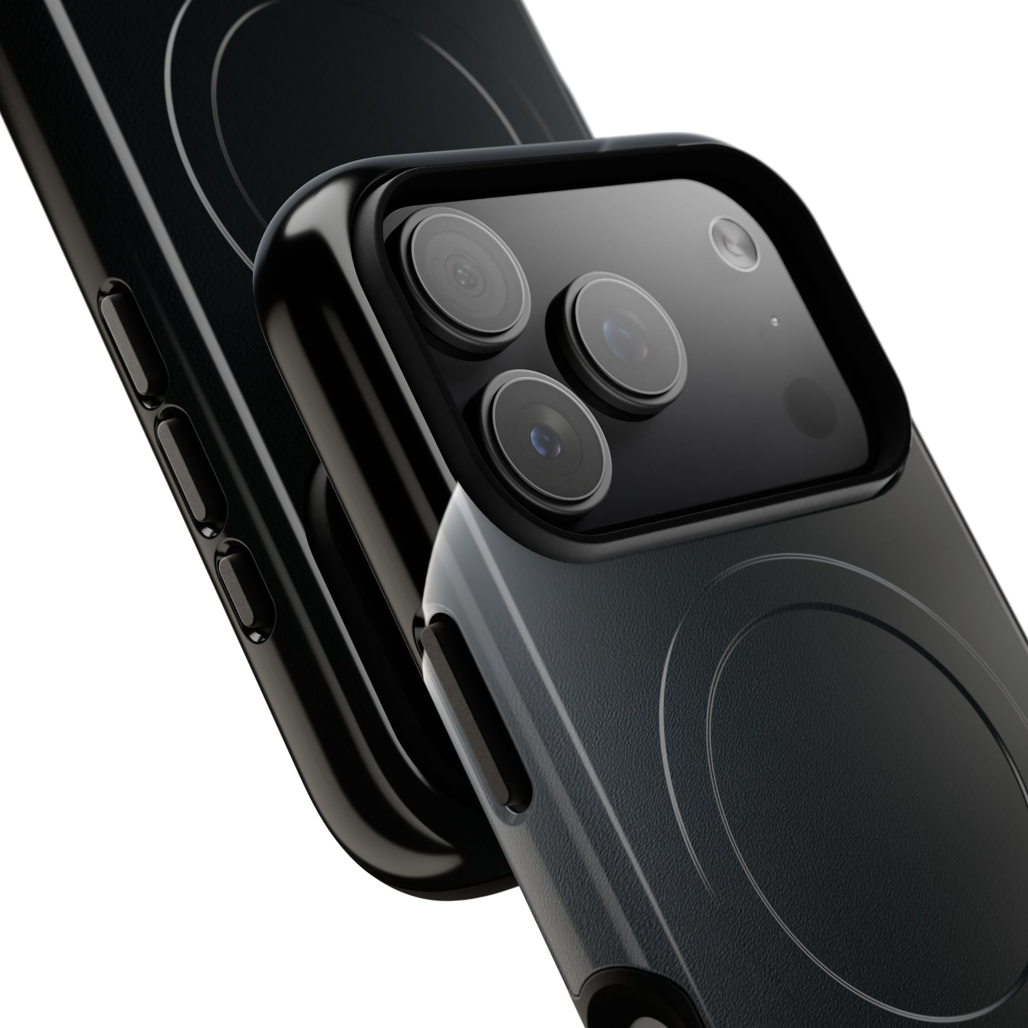 Black Tough 2.0 Magsafe Phone Case for iPhone - Obsidian Lunar Arch