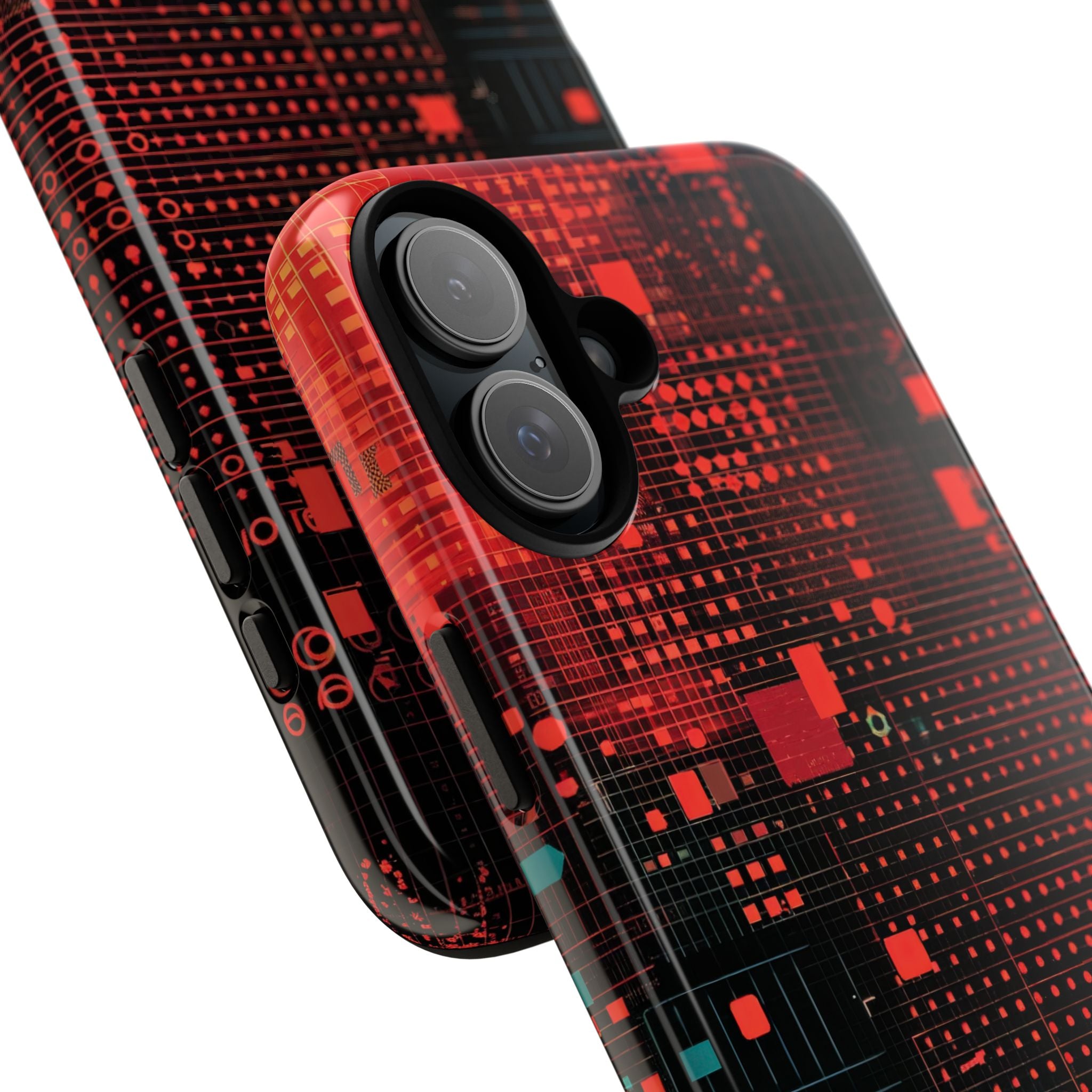 Crimson Circuit iPhone 16 Plus Case - Tough