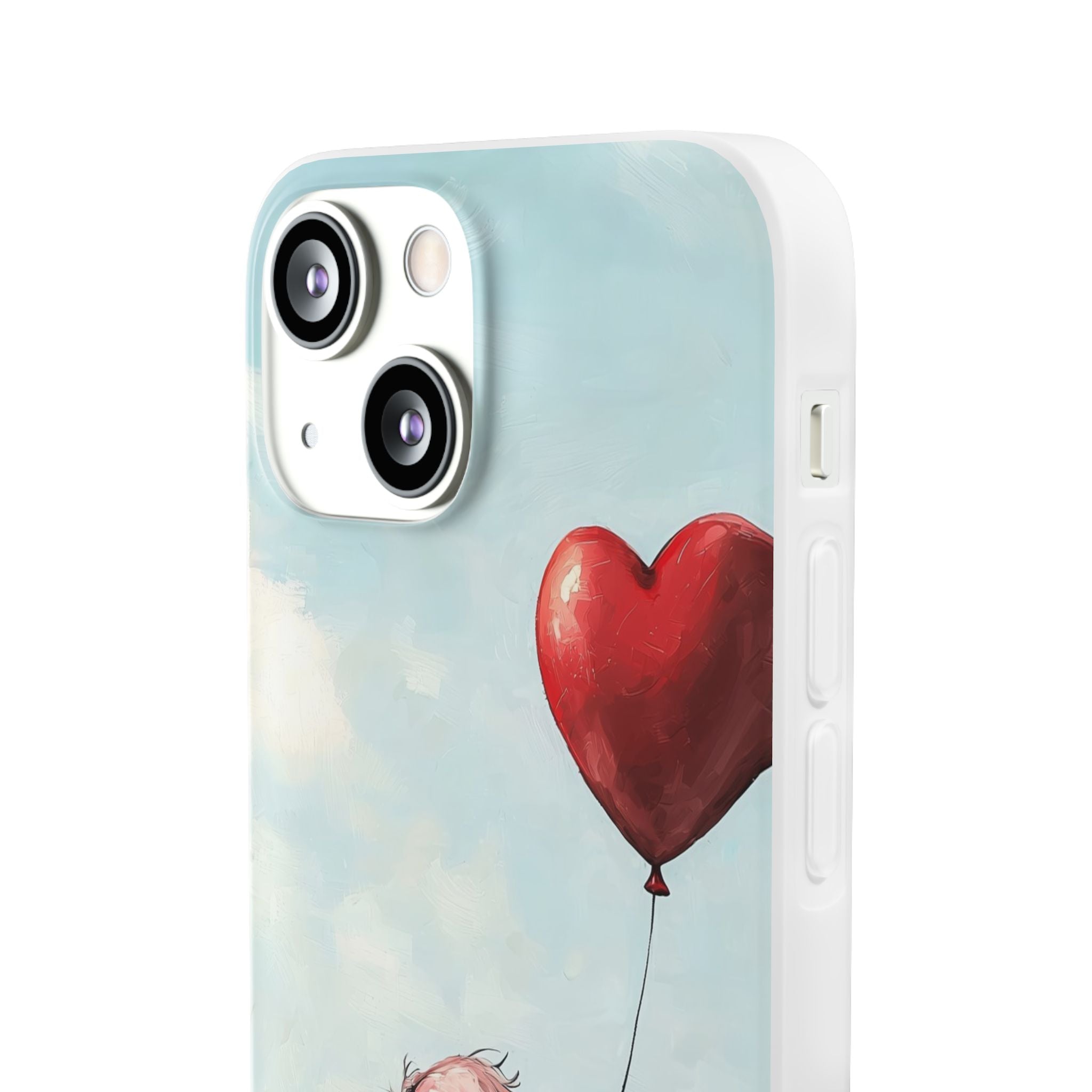 Heart Balloon Glow iPhone 13 mini Case - Soft