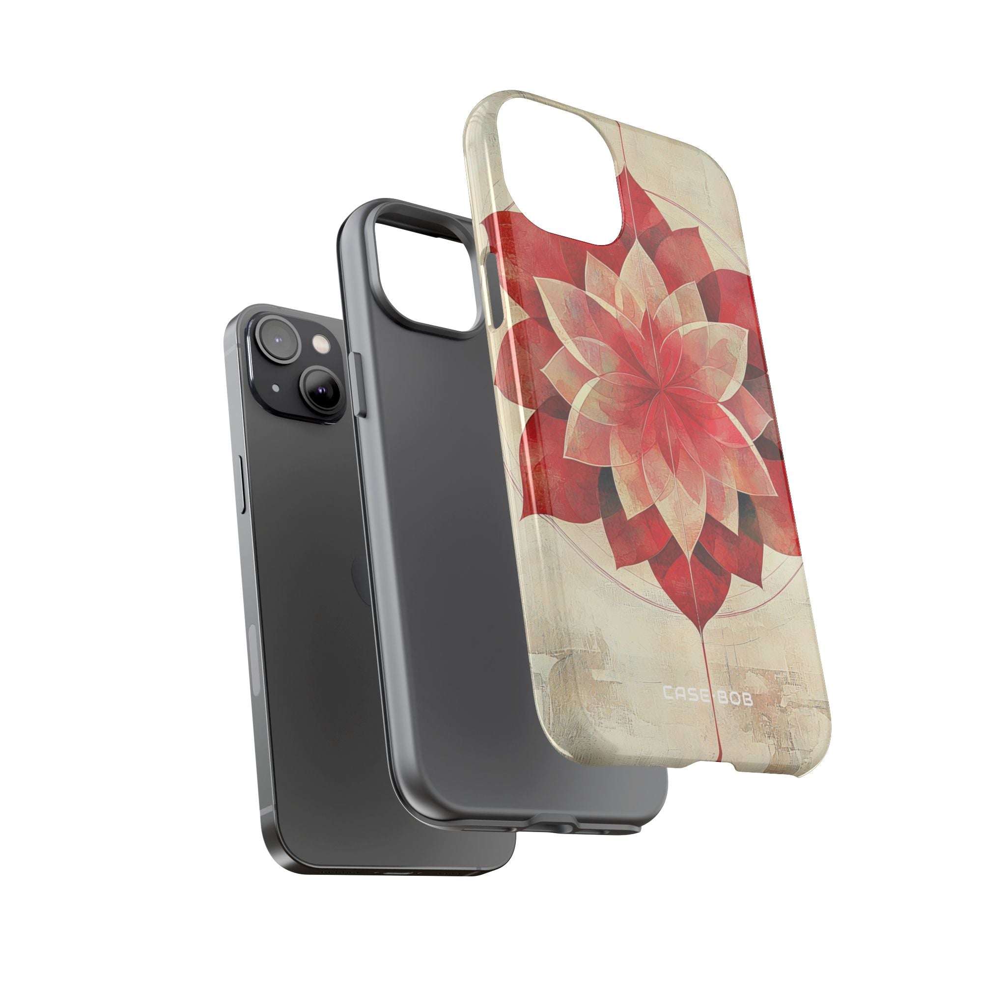 Crimson Bloom iPhone 14 Plus Case - Tough