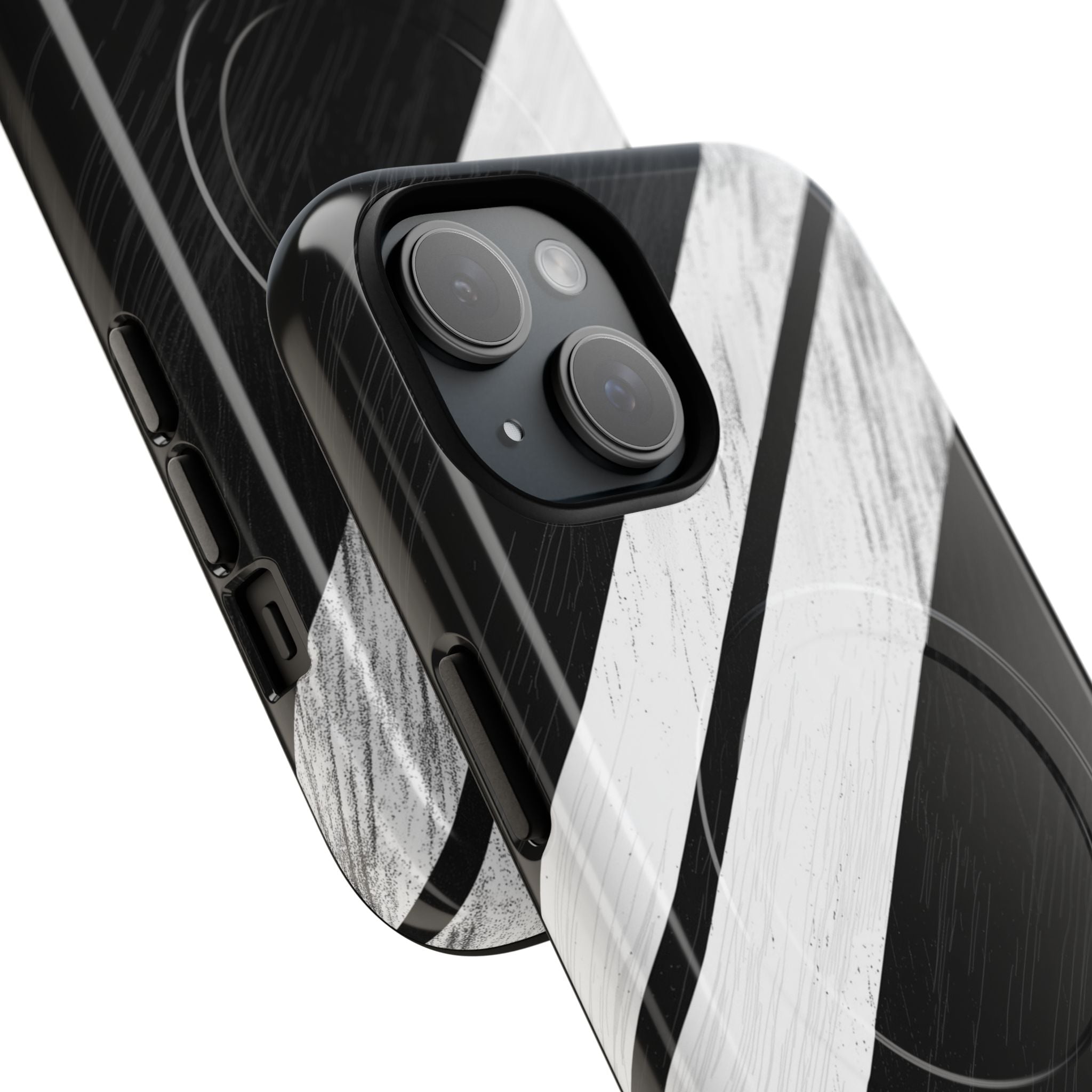 Distressed Stripe Motion iPhone 15 Skal - Tough+