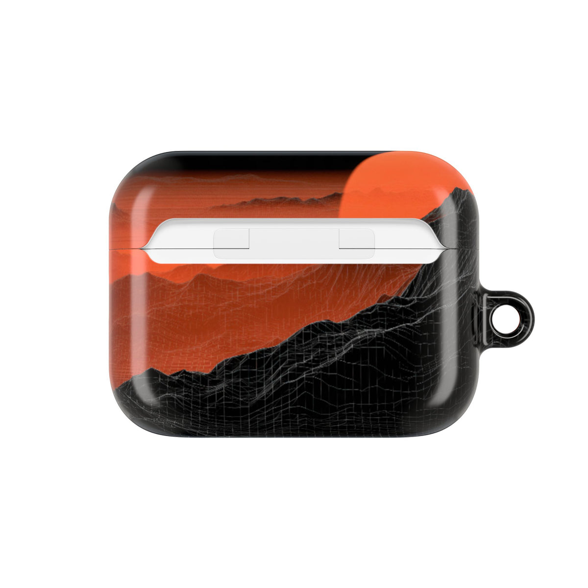 Solar Ridge Mesh · Hard Case for AirPods & AirPods Pro · Black