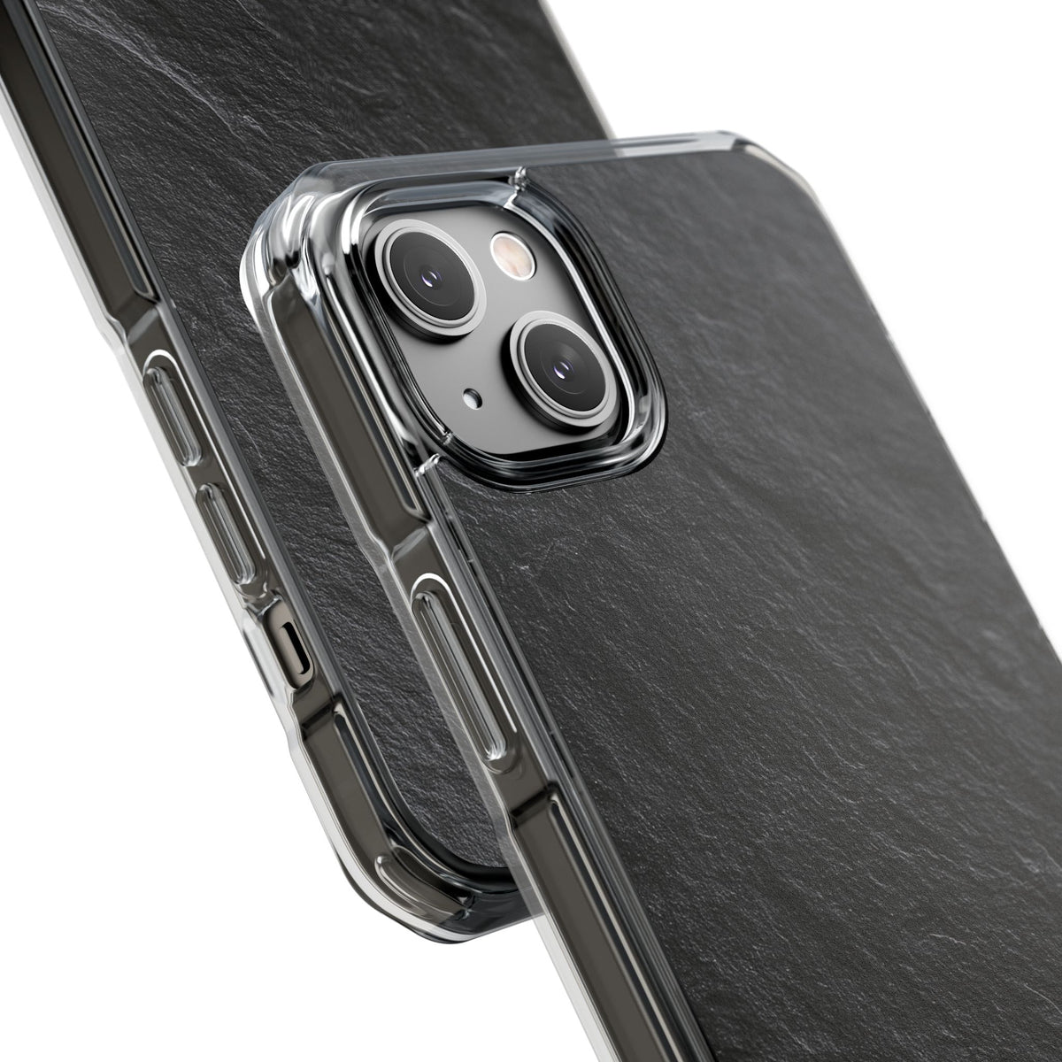 Black Impact MagSafe Phone Case for iPhone - Raw Obsidian Slate