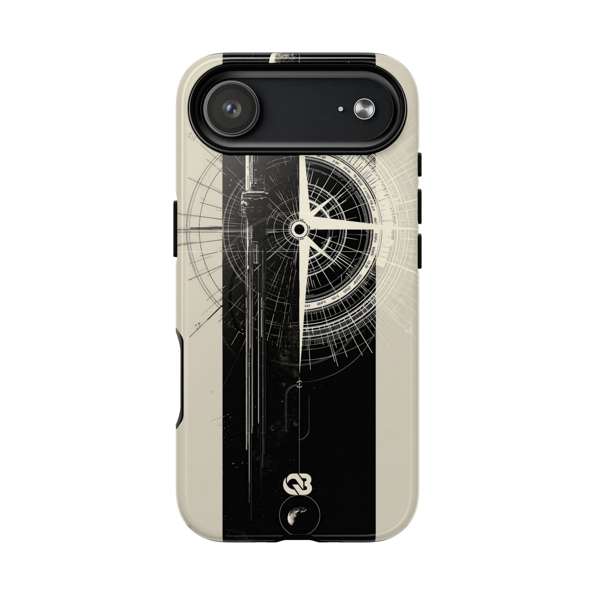 Beige Tough 2.0 Magsafe Phone Case for iPhone - Zenith Vector Spire
