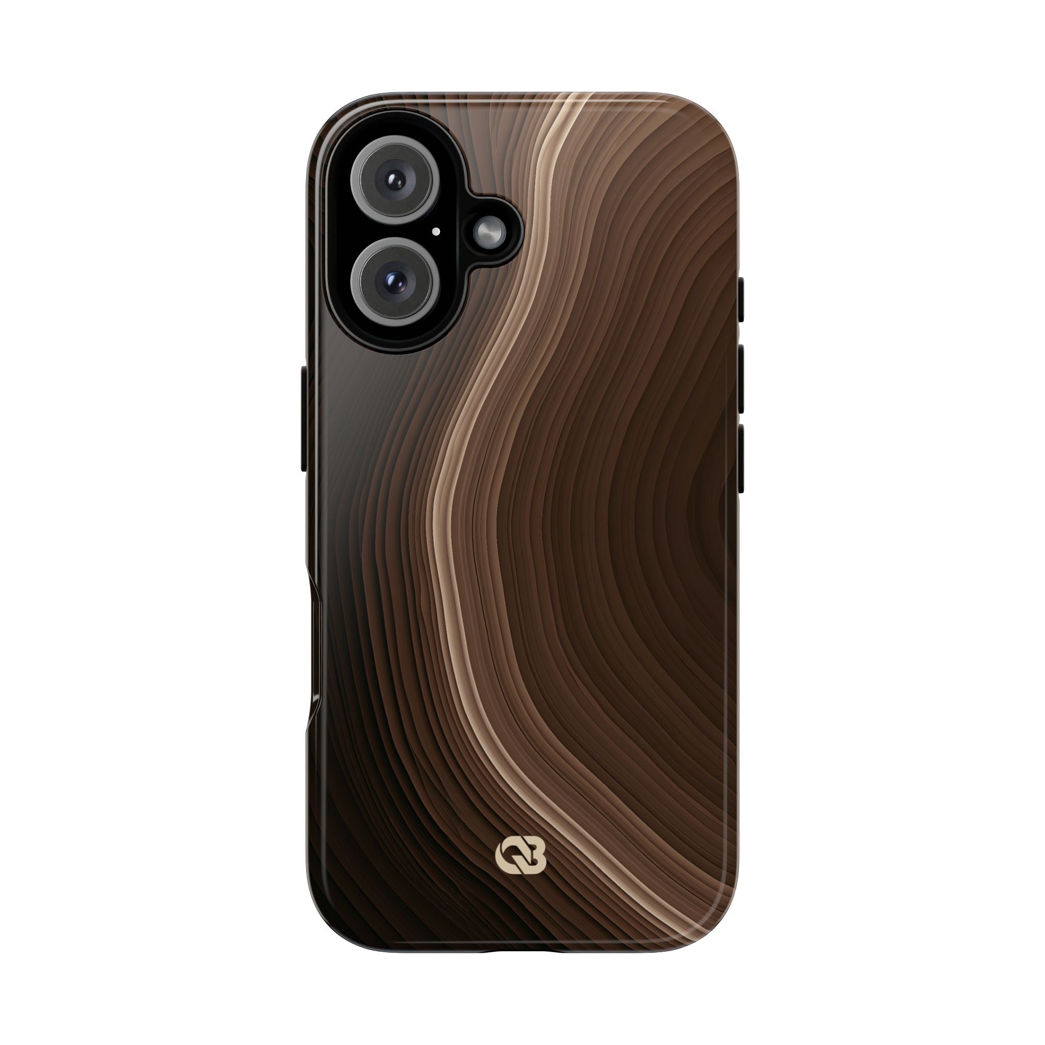 Brown Tough Phone Case for iPhone - Bronzed Canyon Relief