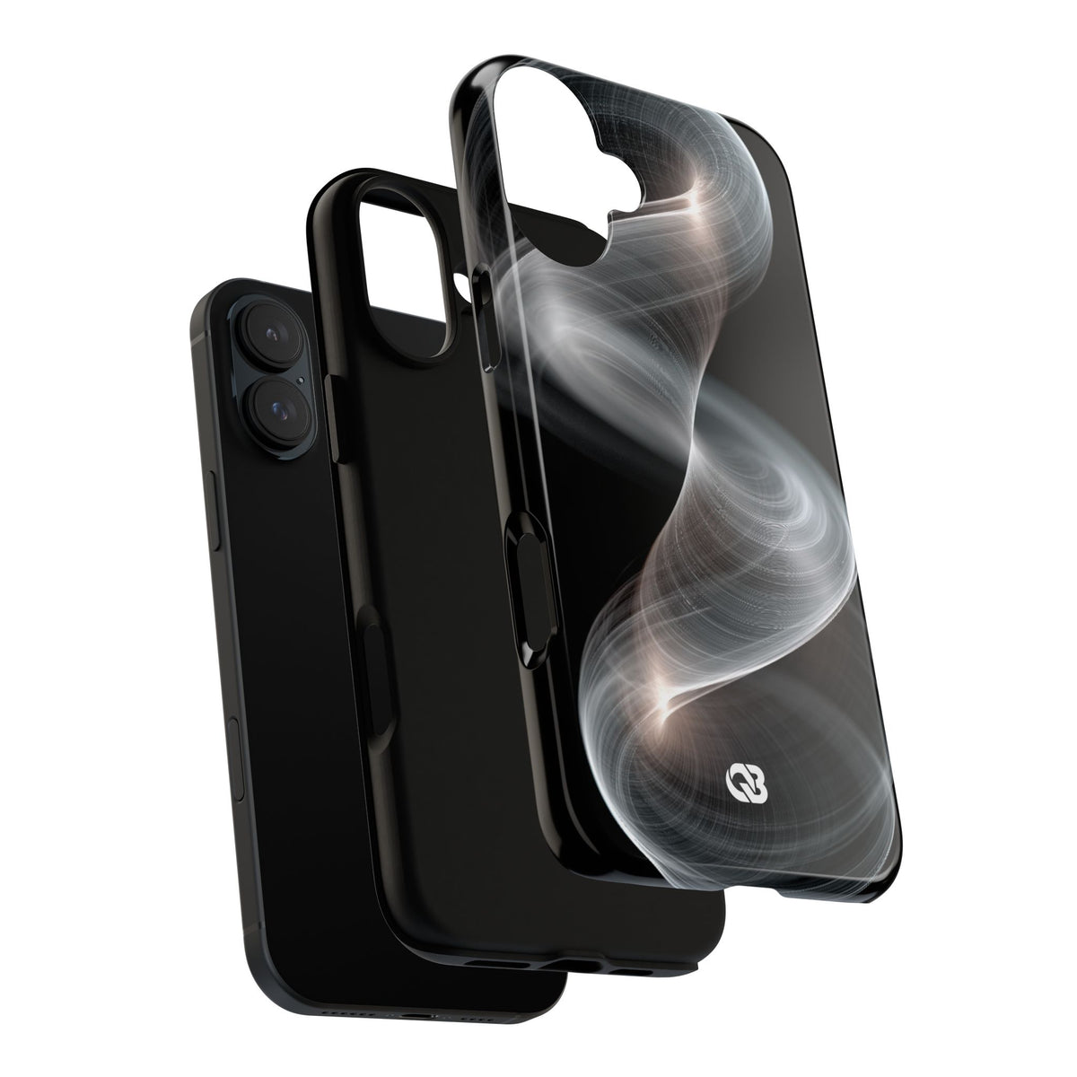 Luminous Vortex · Tough Phone Case for iPhone · Black