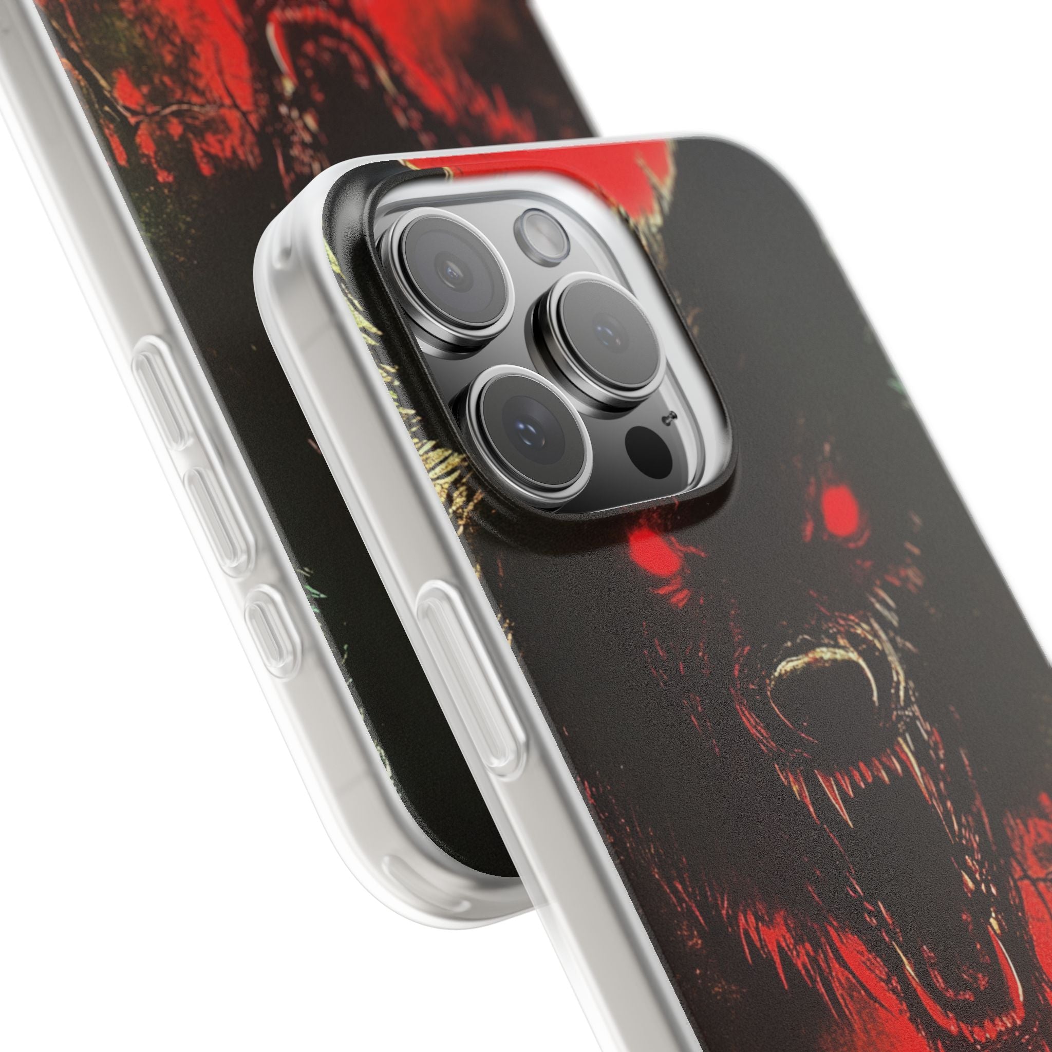 Crimson Wolf iPhone 16 Pro Max Case - Soft