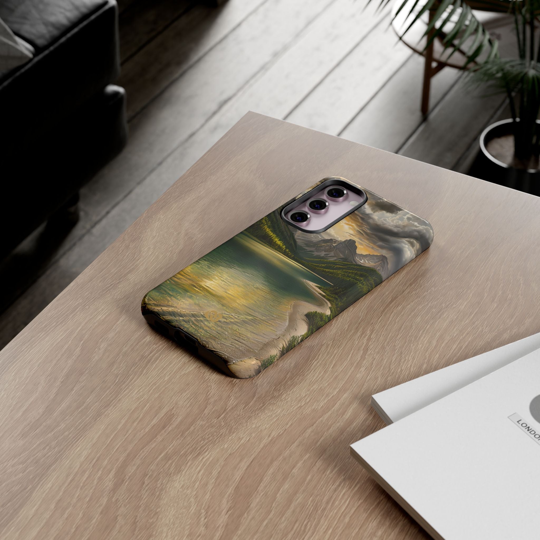 Gilded Mountain Lake · Tough Phone Case for Samsung