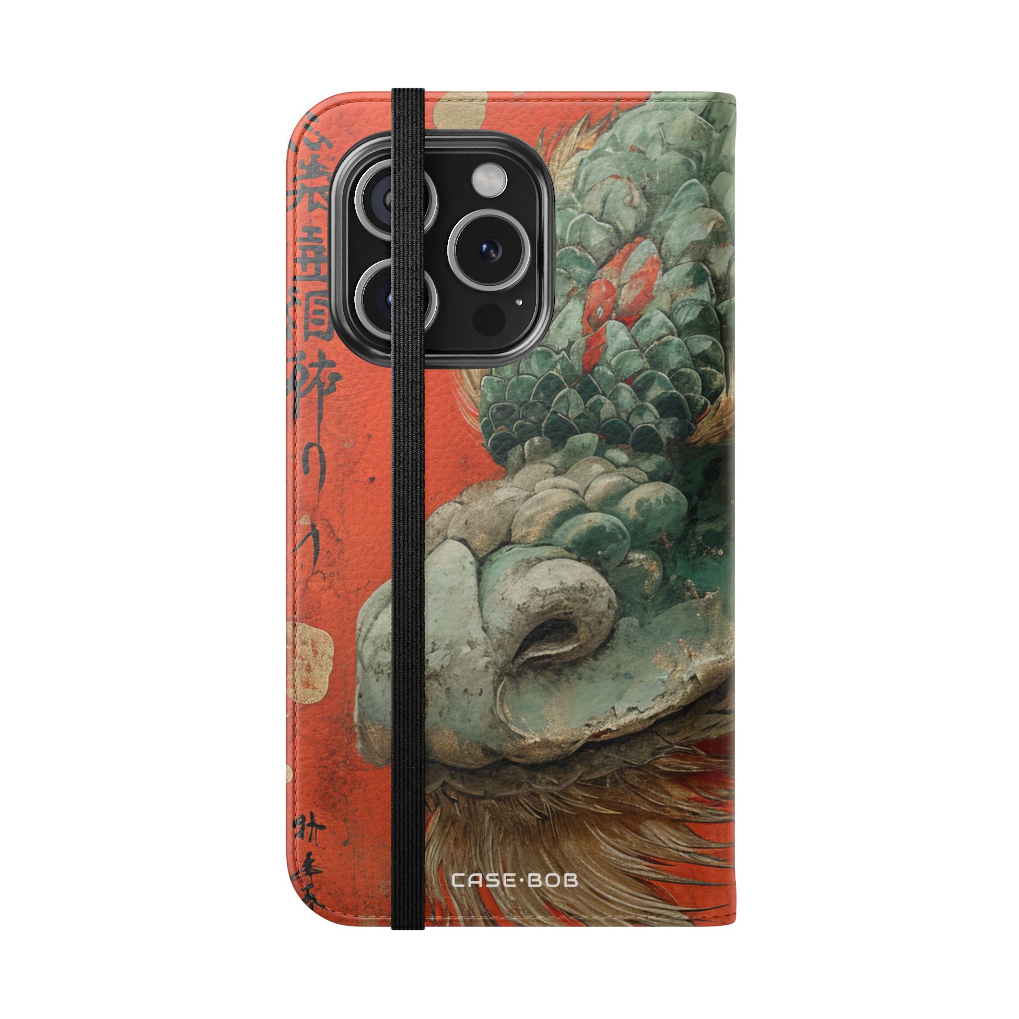Dragon's Gaze Crimson - iPhone 15 Pro Case - Wallet