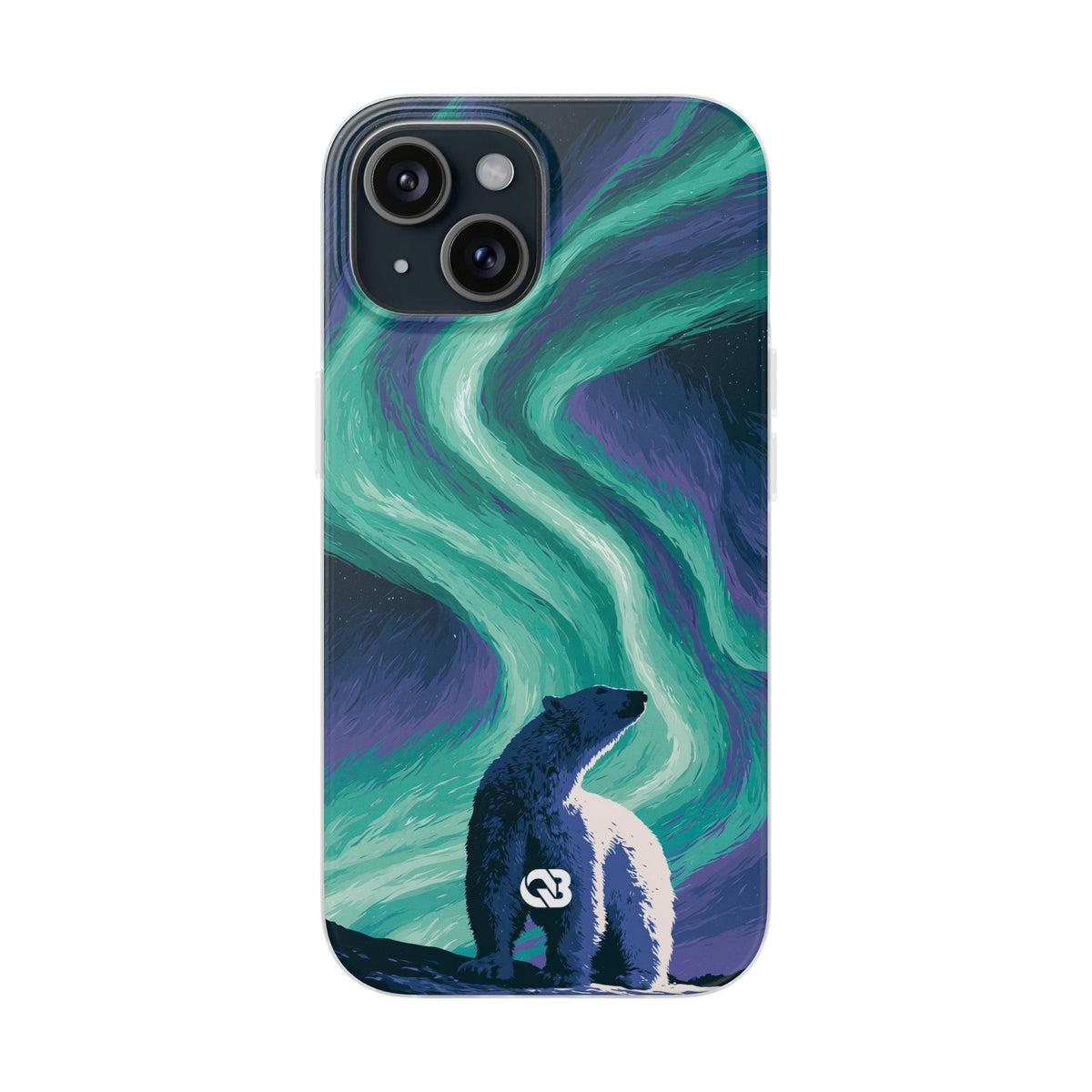 Arctic Aurora Bear · Lite Phone Case for iPhone · Teal