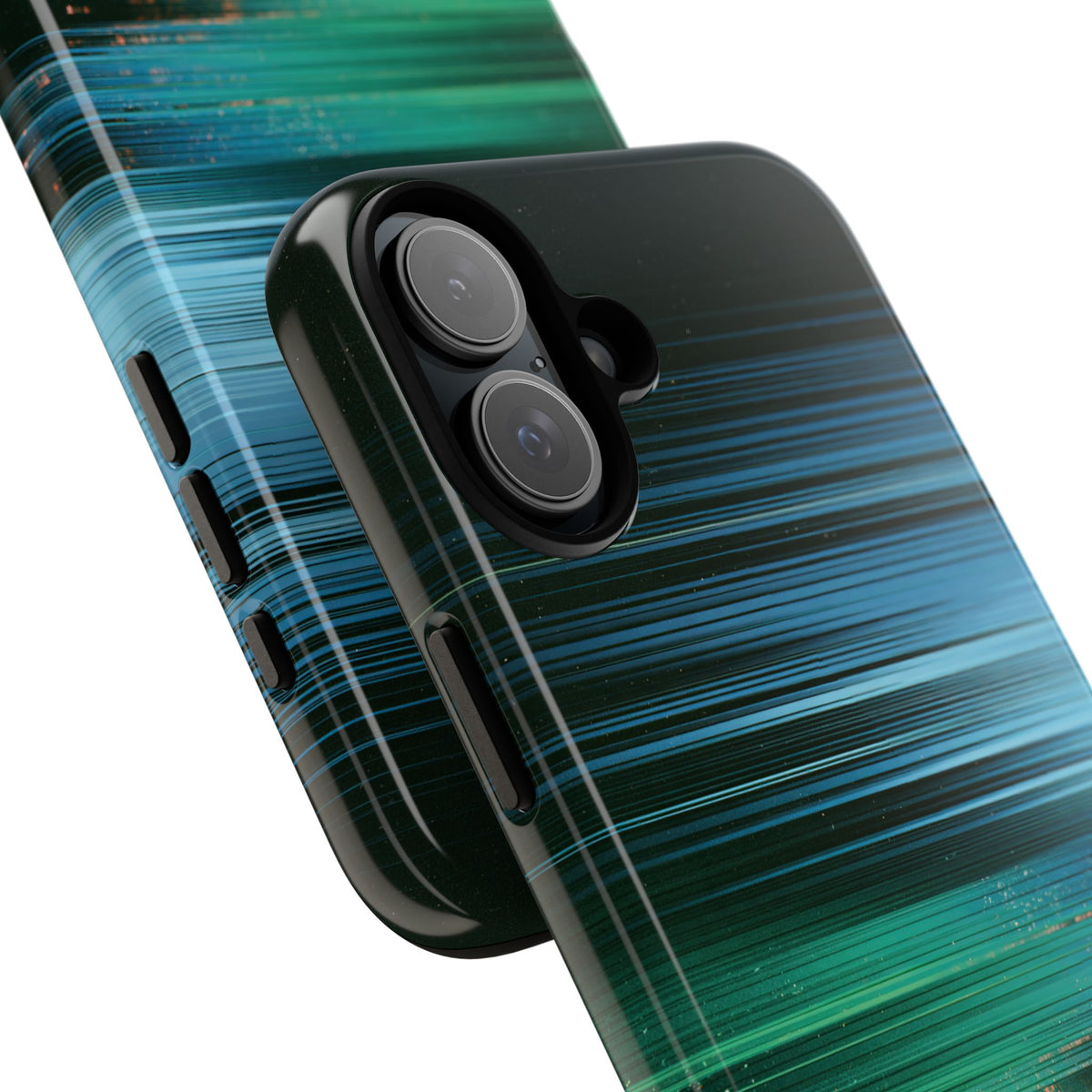 Digital Shoreline Drift · Tough Phone Case for iPhone · Teal