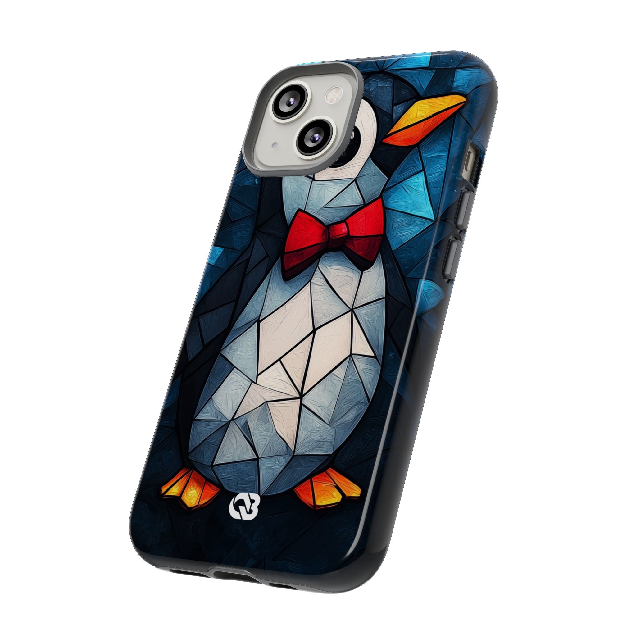 Mosaic Bowtie Penguin · Tough Phone Case for iPhone