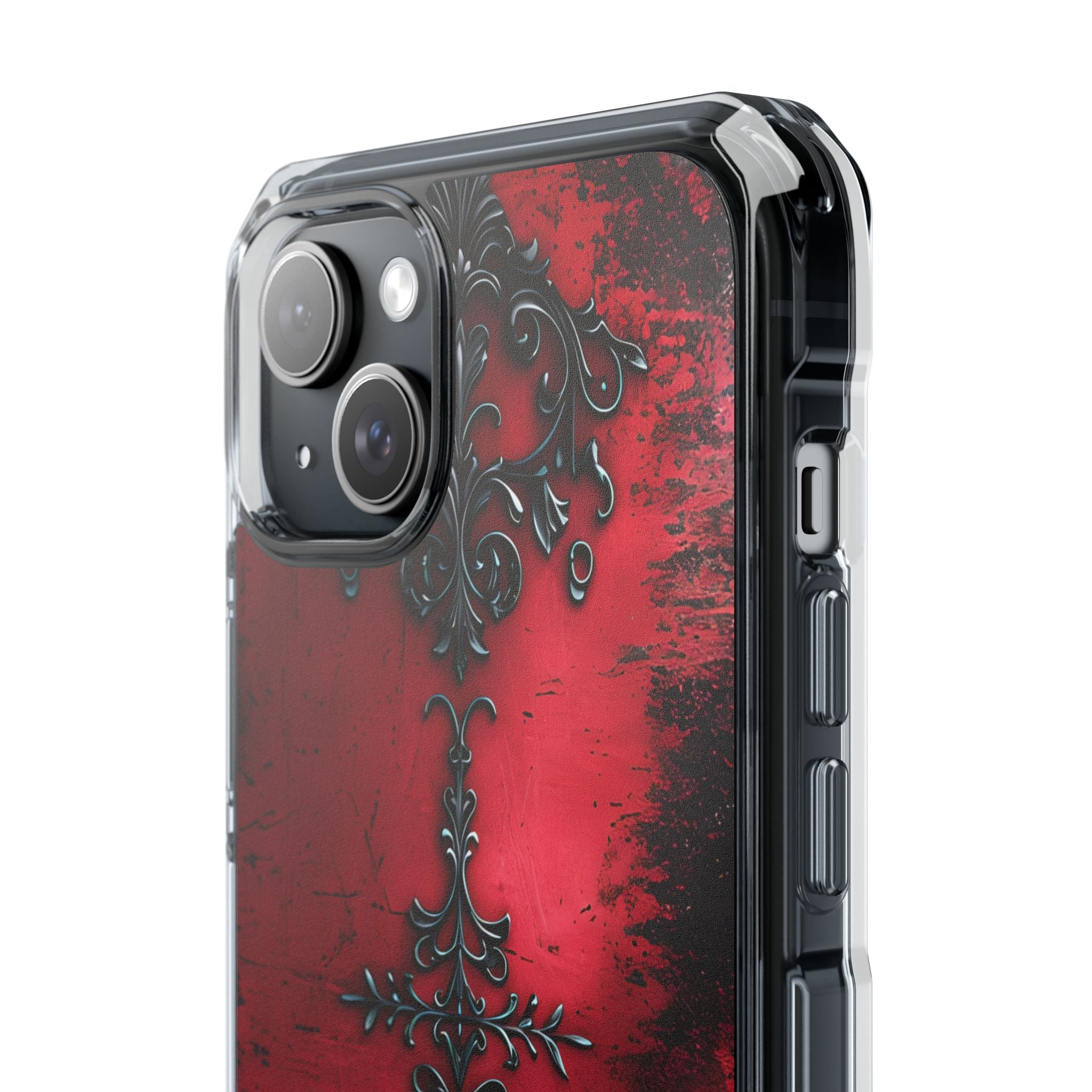 Crimson Gothic Filigree · Impact Phone Case for iPhone · Magsafe