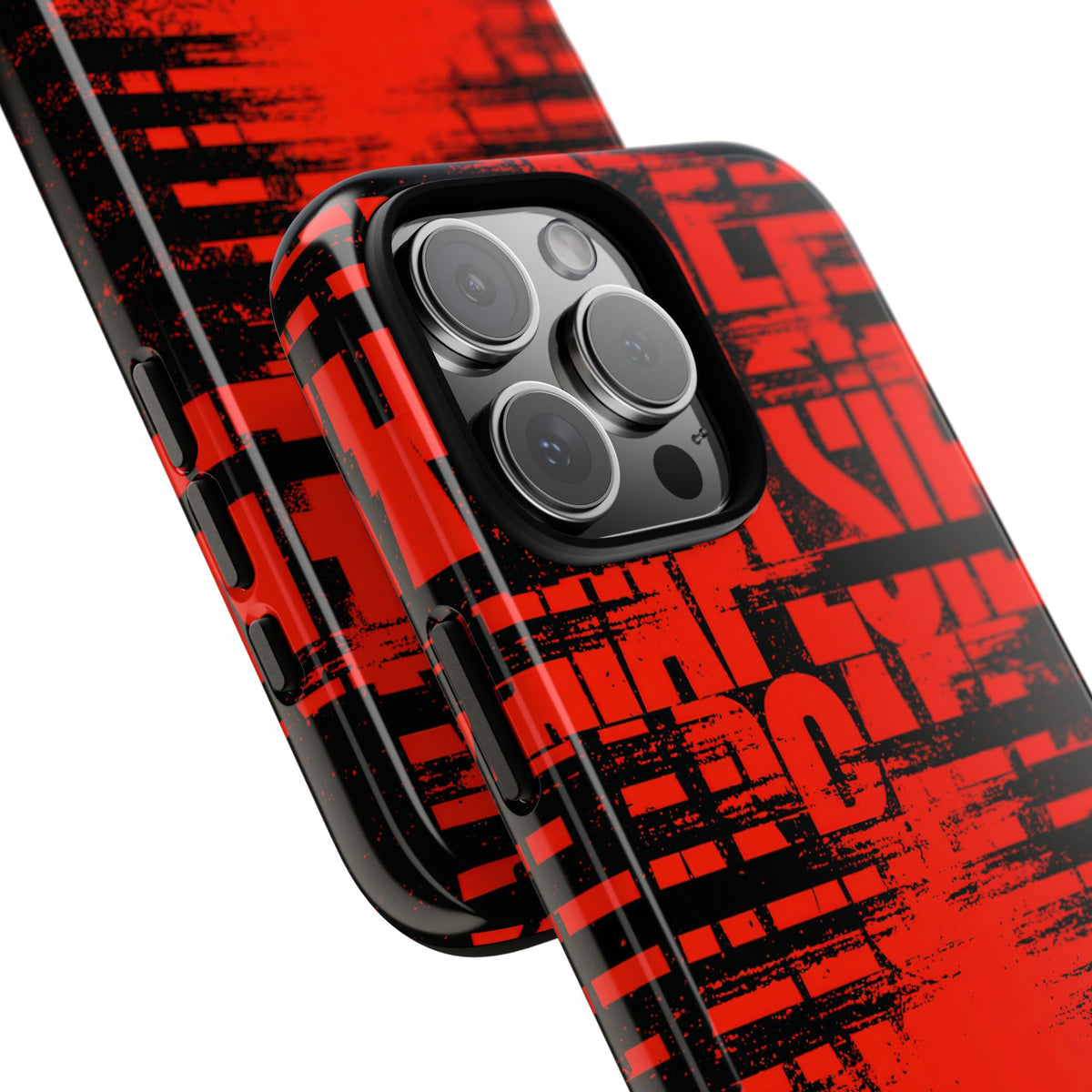 Crimson Redaction · Tough Phone Case for iPhone · Black
