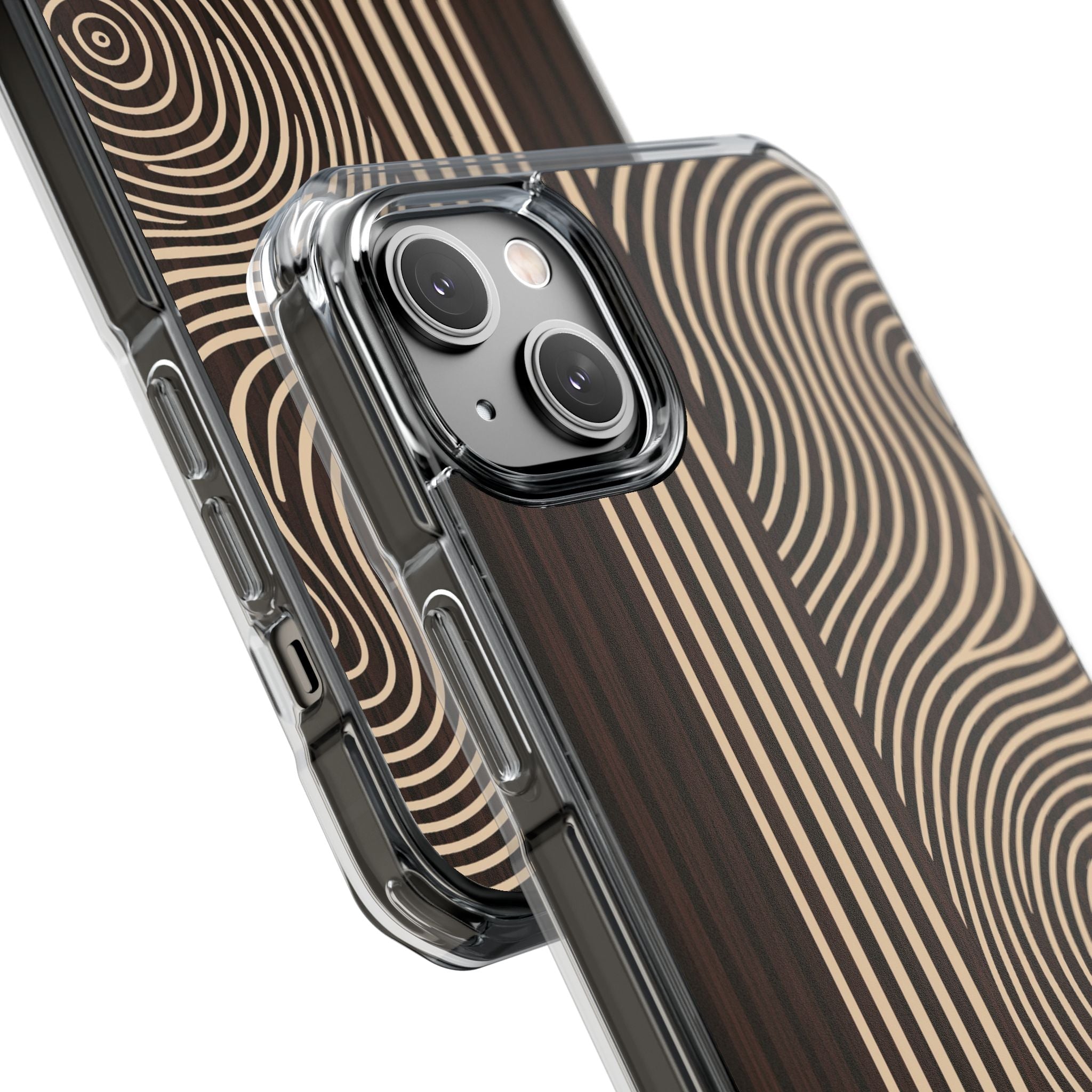 Brown Impact MagSafe Phone Case for iPhone - Espresso Sand Ridge