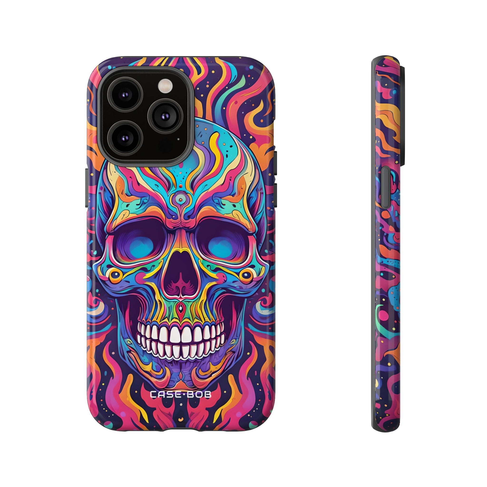 Flaming Skull iPhone 14 Pro Max - Tough suojakotelo
