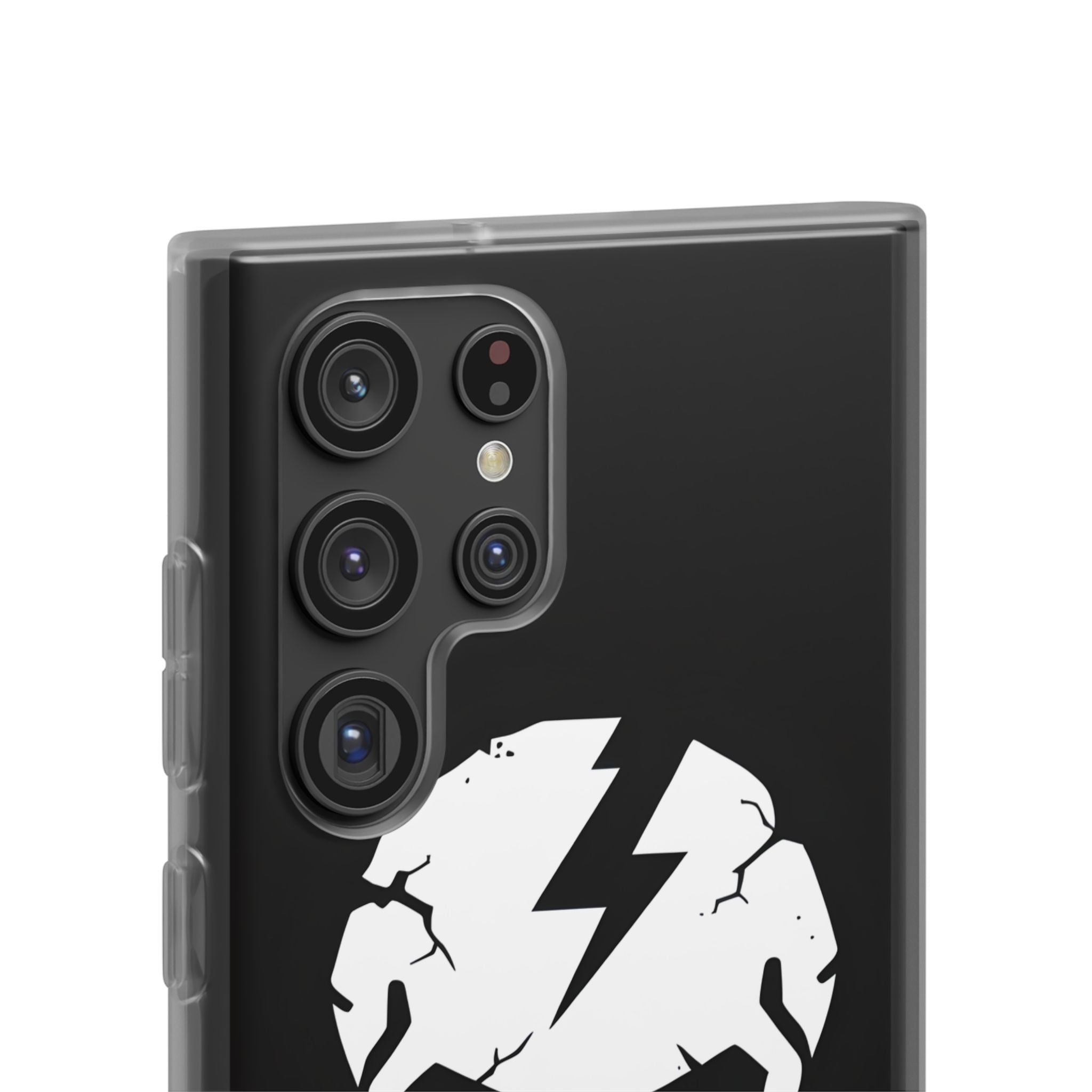 Shattered Bolt Skull · Soft Phone Case for Samsung