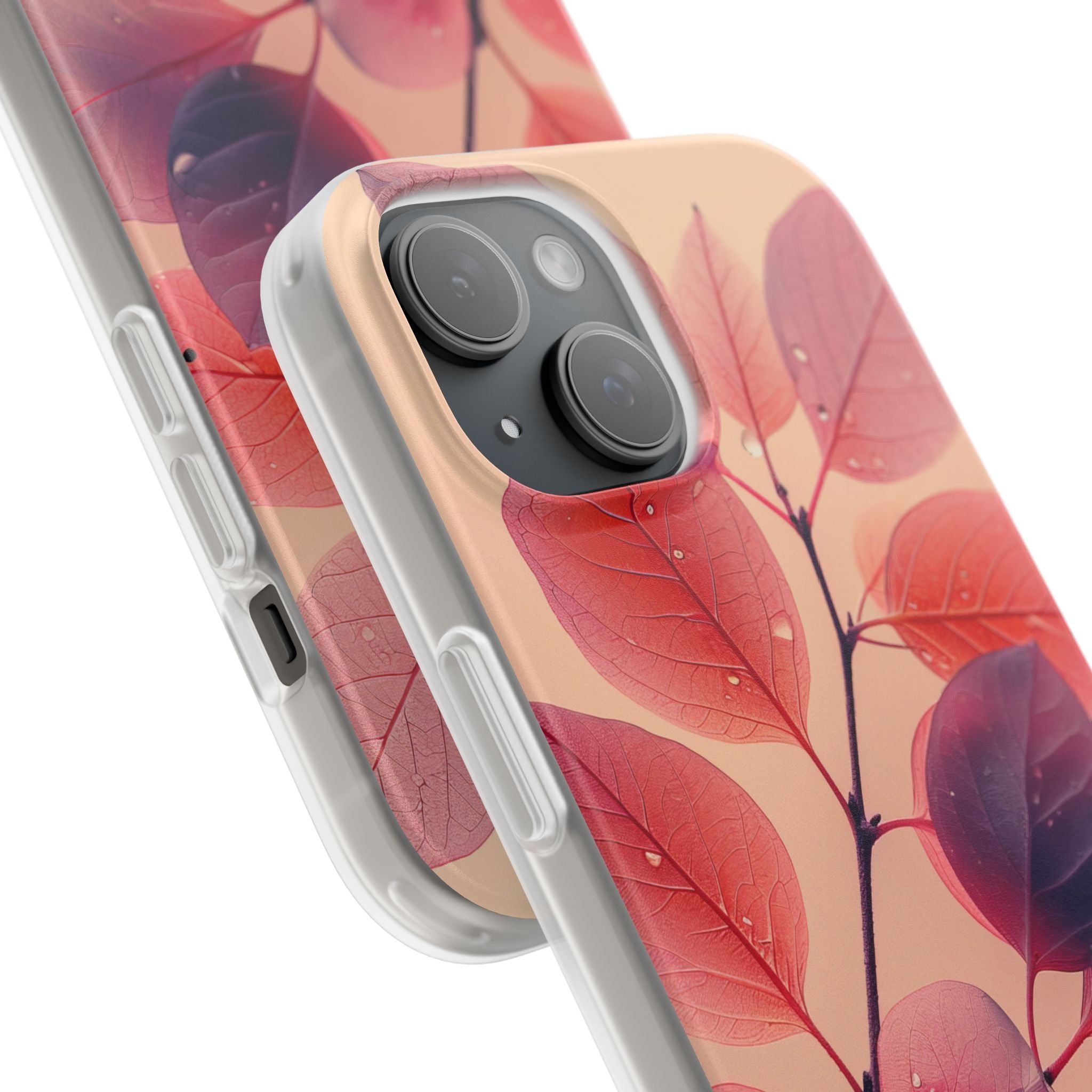 Dewy Magenta Foliage · Soft Coque de téléphone pour iPhone