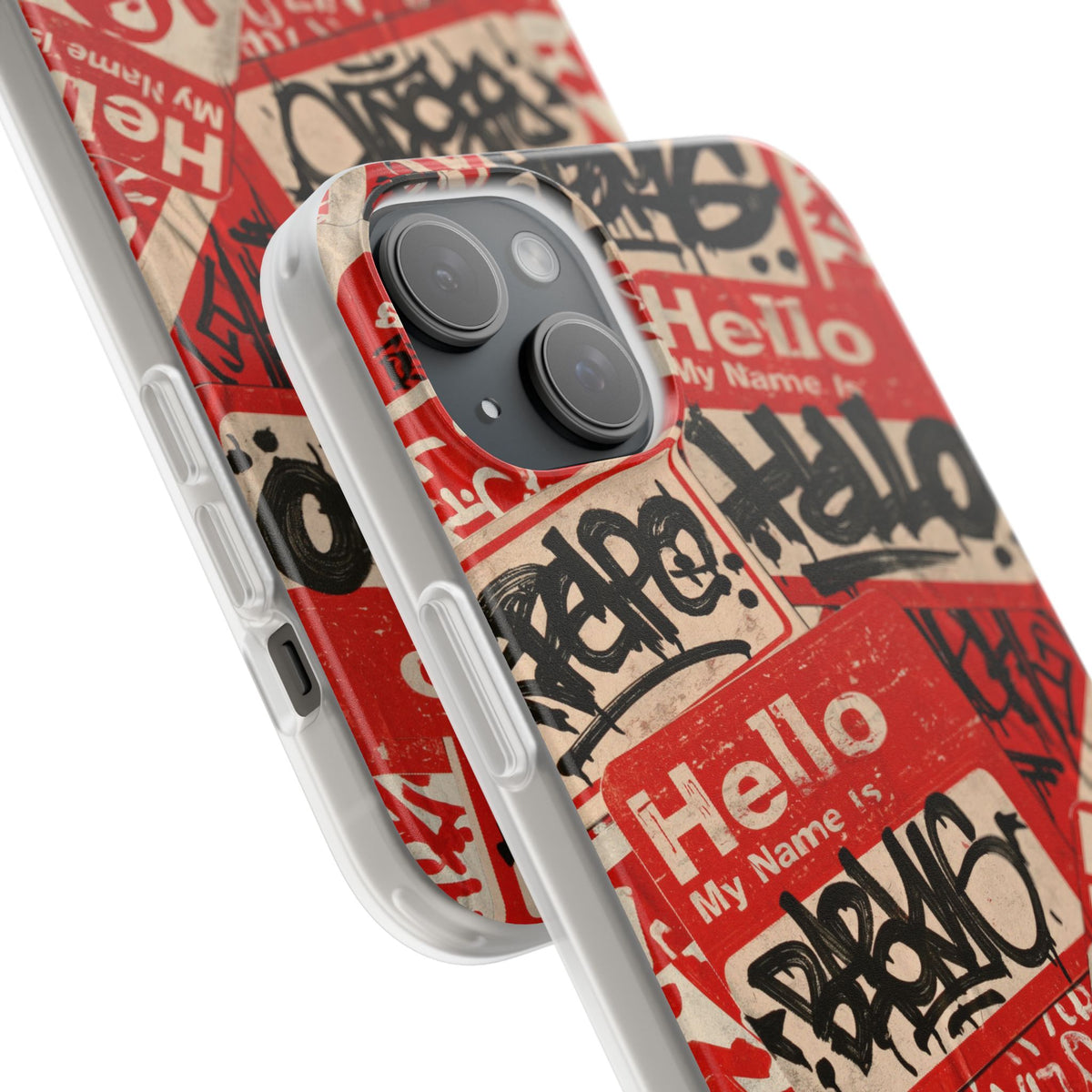 Slap Tag Collage · Lite Phone Case for iPhone · Red