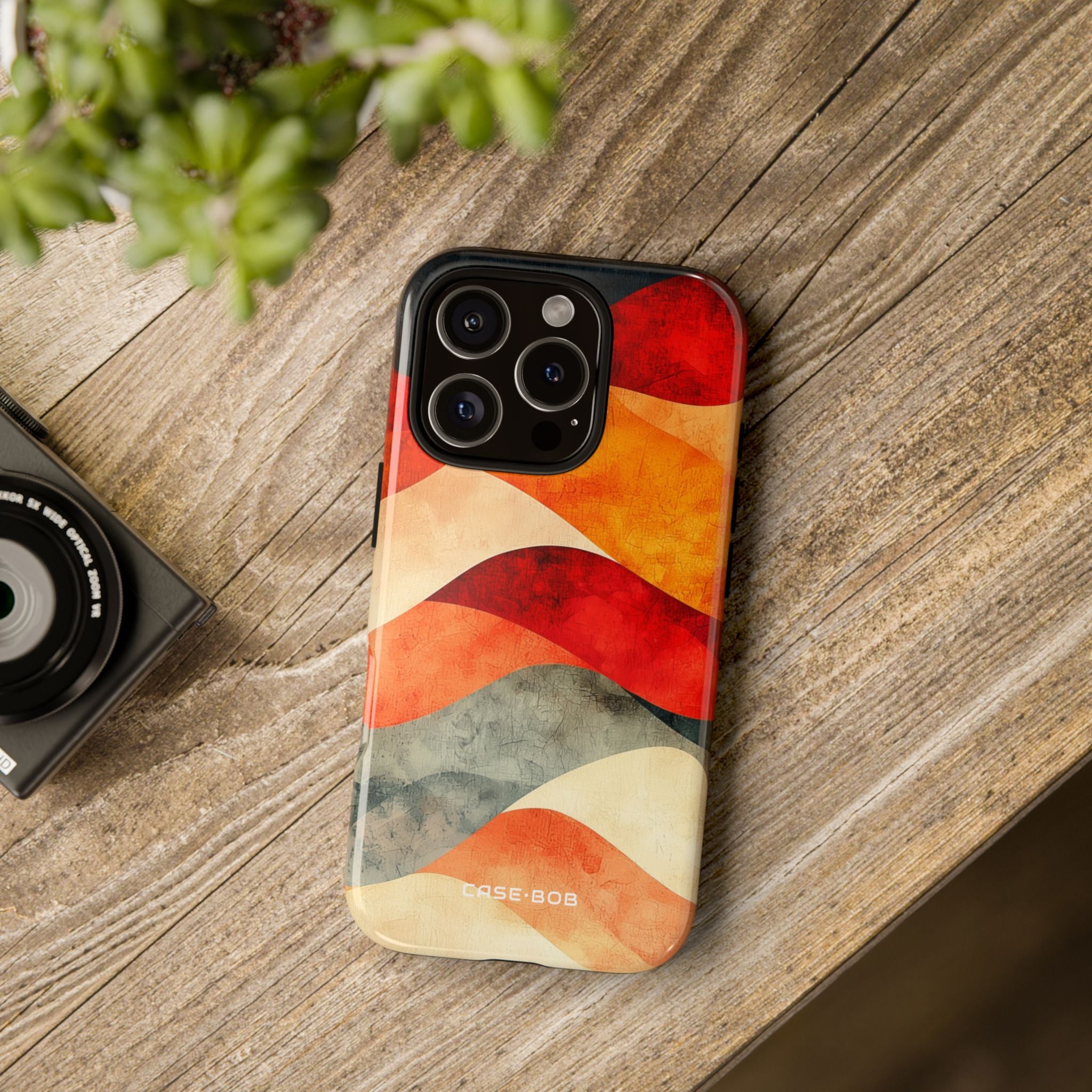 Cracked Wave Layers iPhone 16 Pro Case - Tough