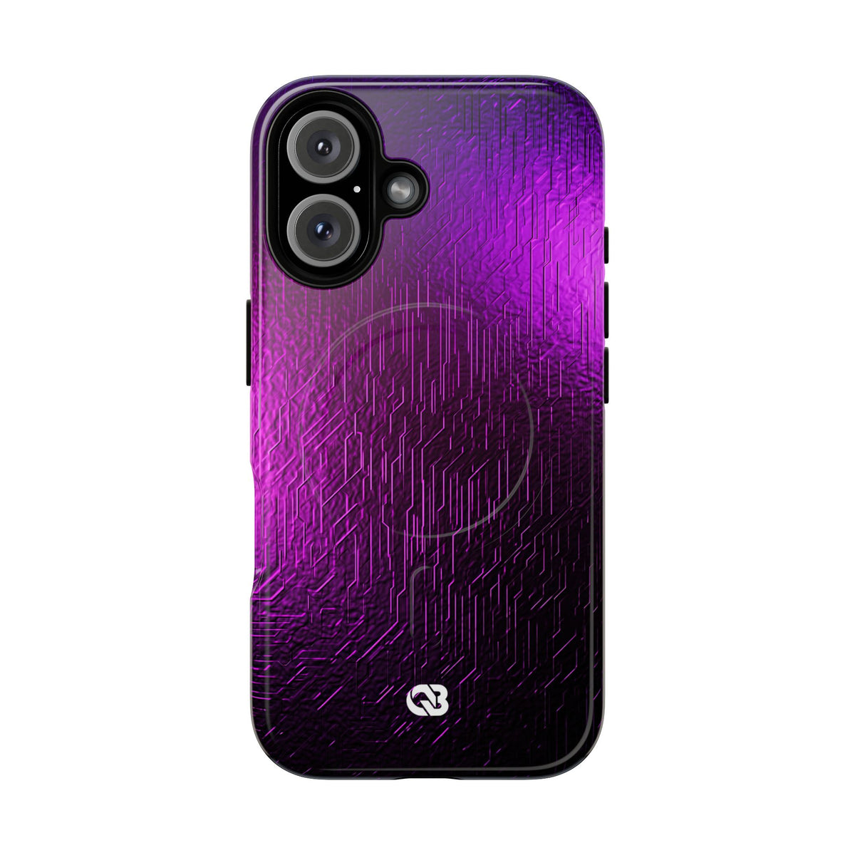 Violet Cyber Circuit · Tough 2.0 Magnetic Phone Case for iPhone · Purple
