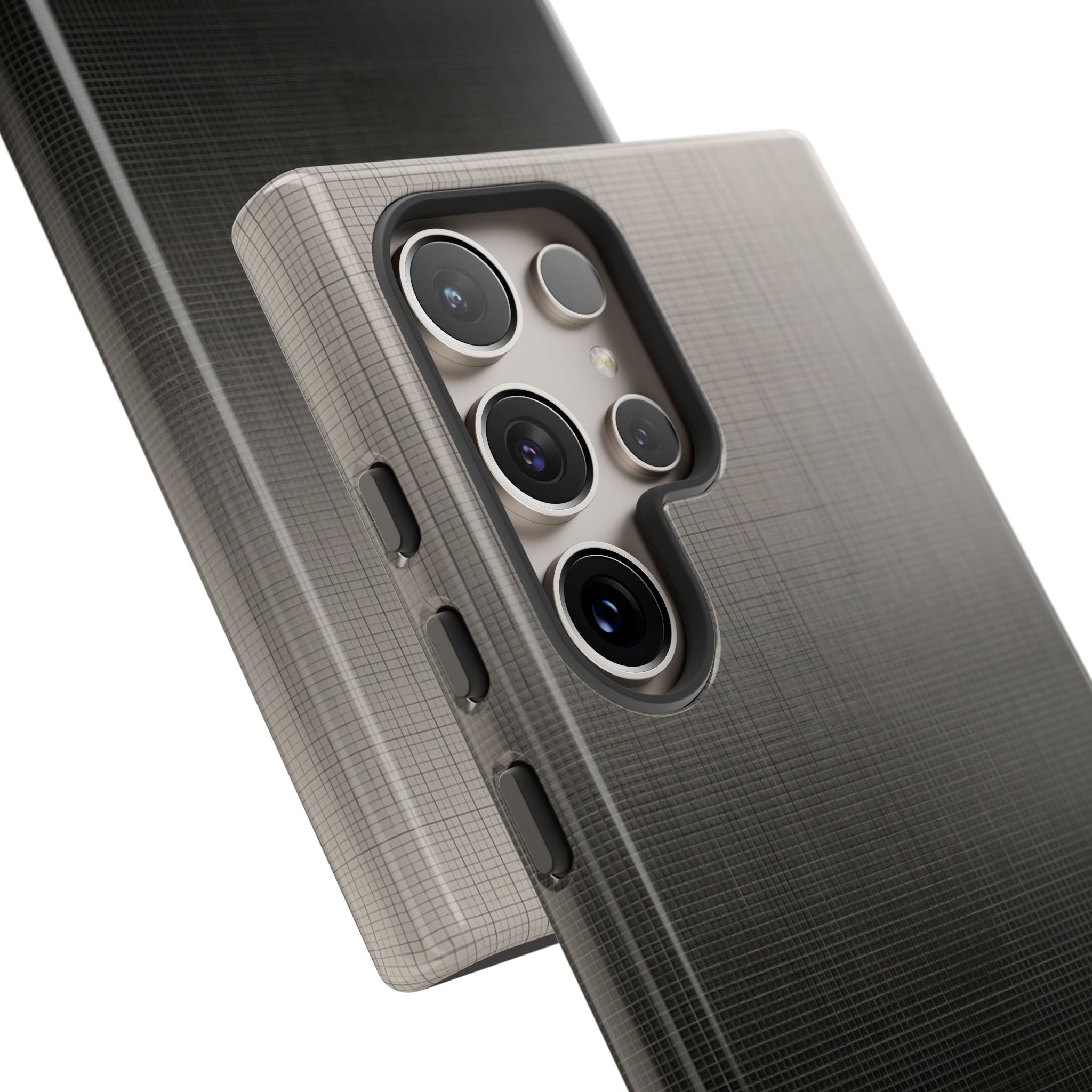 Grey Tough Phone Case for Samsung - Faded Sand Mesh