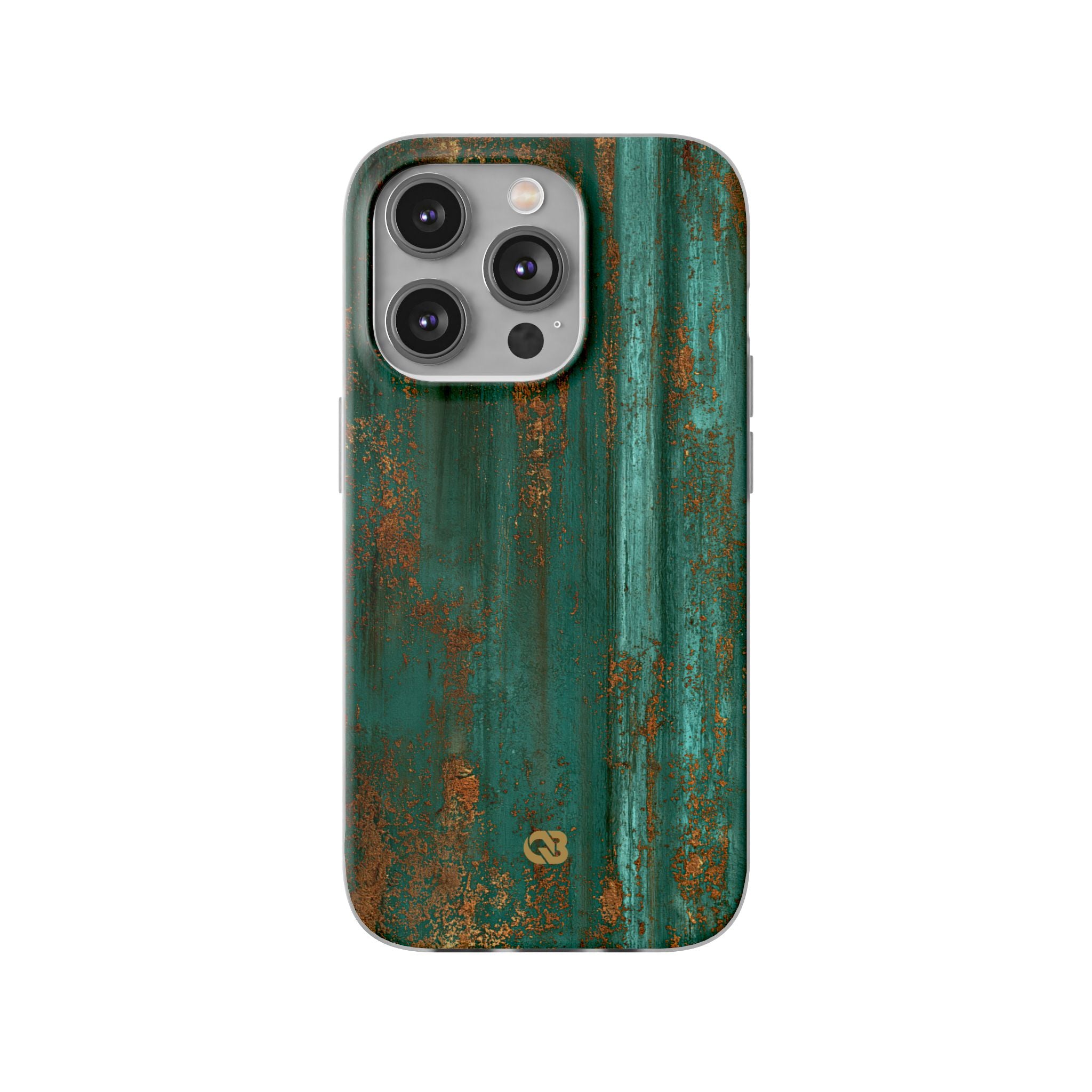 Teal Lite Phone Case for iPhone - Verdigris Copper Siding