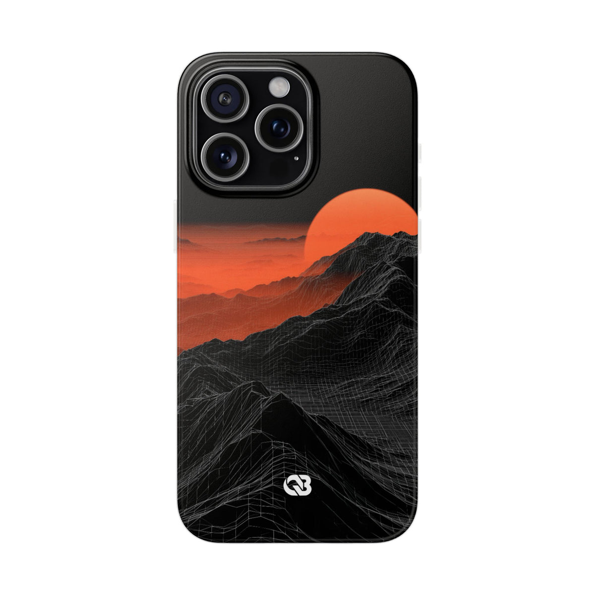 Solar Ridge Mesh · Lite Phone Case for iPhone · Black