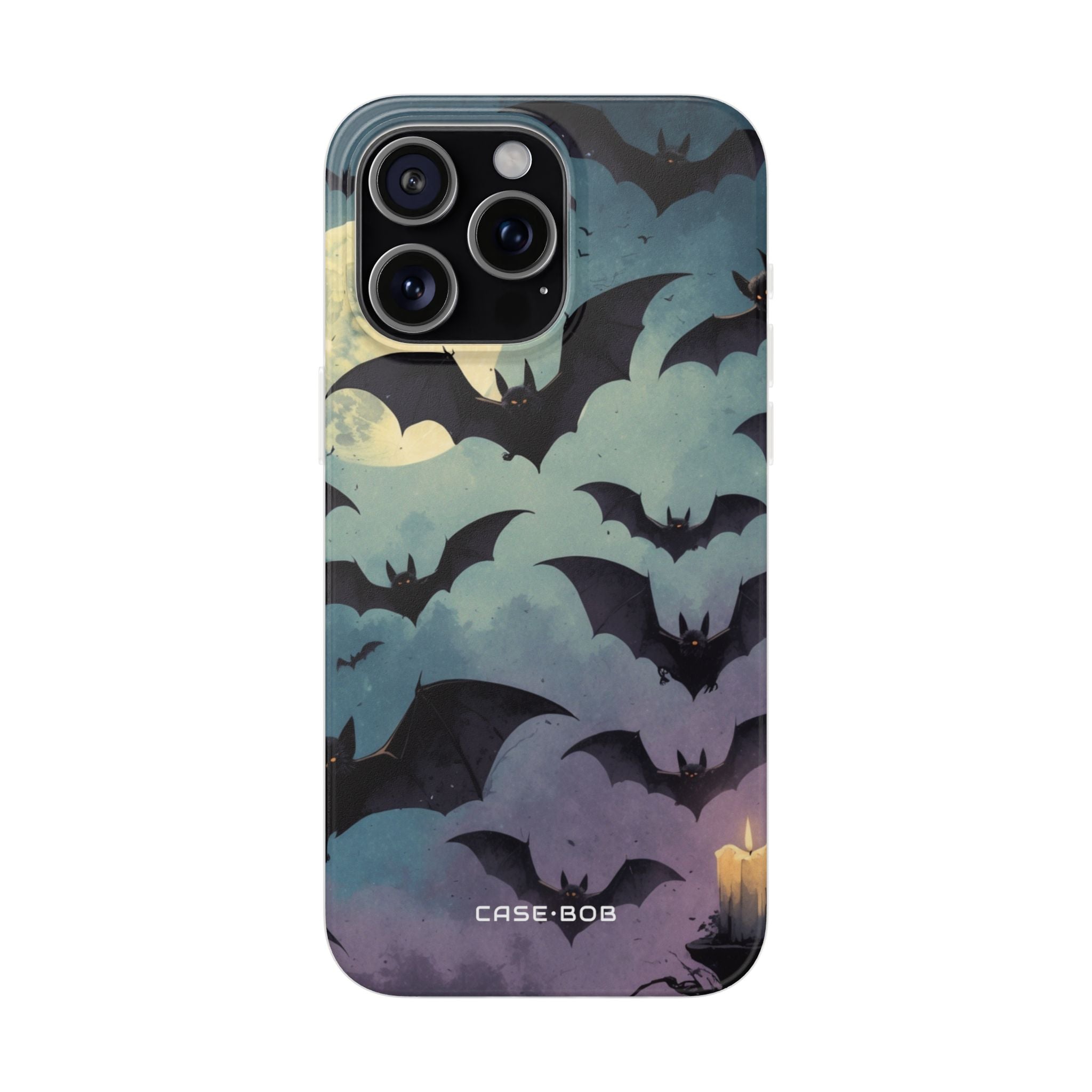 Leuchtender Fledermaus-Schwarm iPhone 15 Pro Max Case - Soft