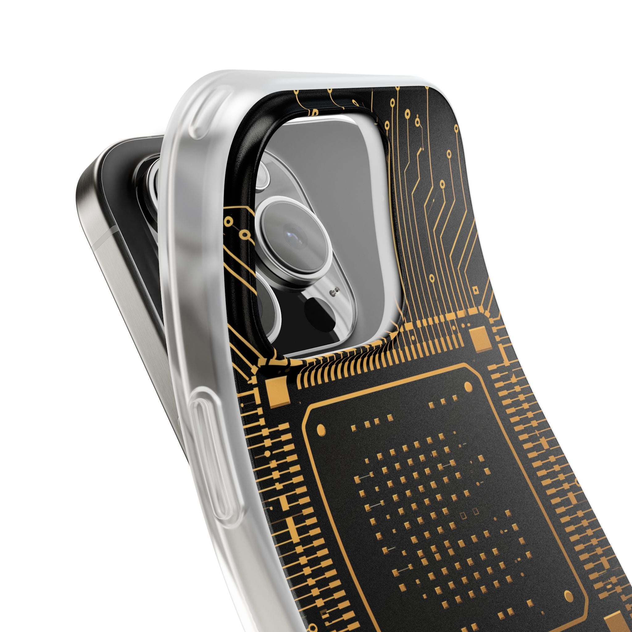 Gold Lite Phone Case for iPhone - Cyber Gold Processor