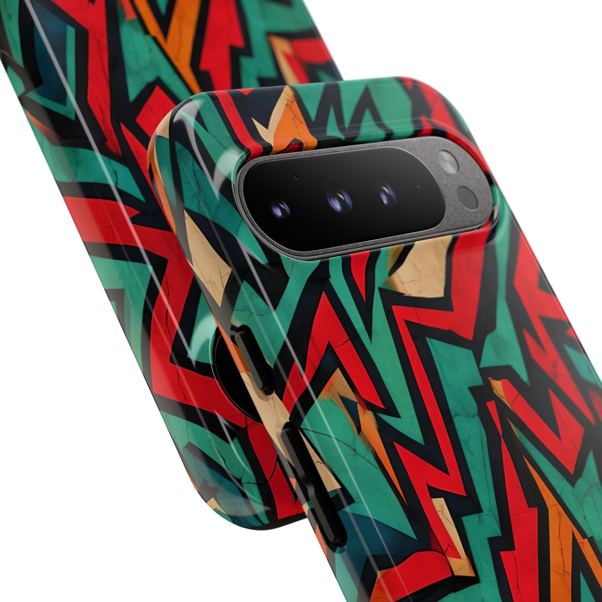 Crimson Zigzag Google Pixel 9 Pro XL Case - Tough